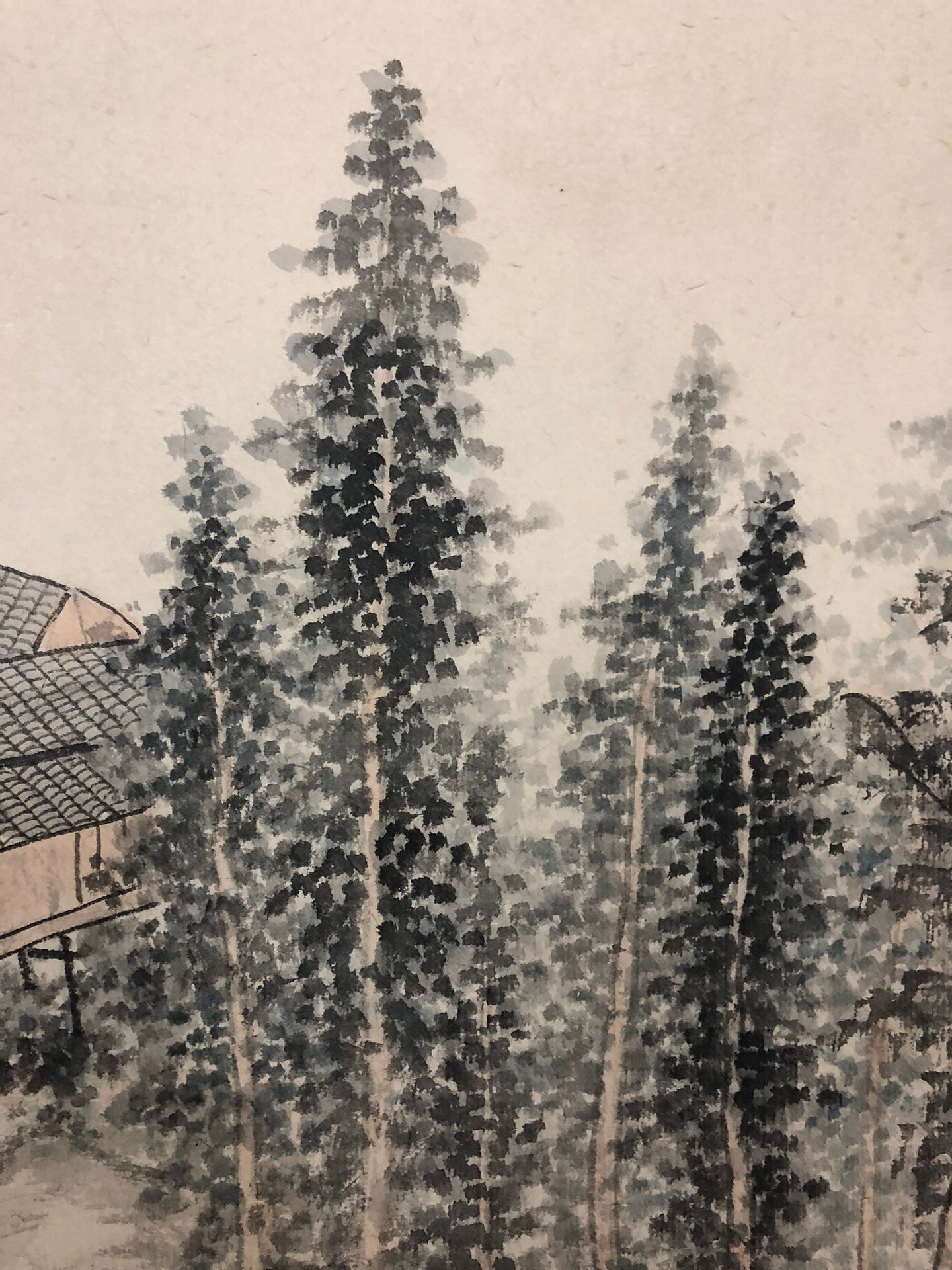 A Gorgeous Chinese Ink Painting Hanging Scroll By Qi Gong