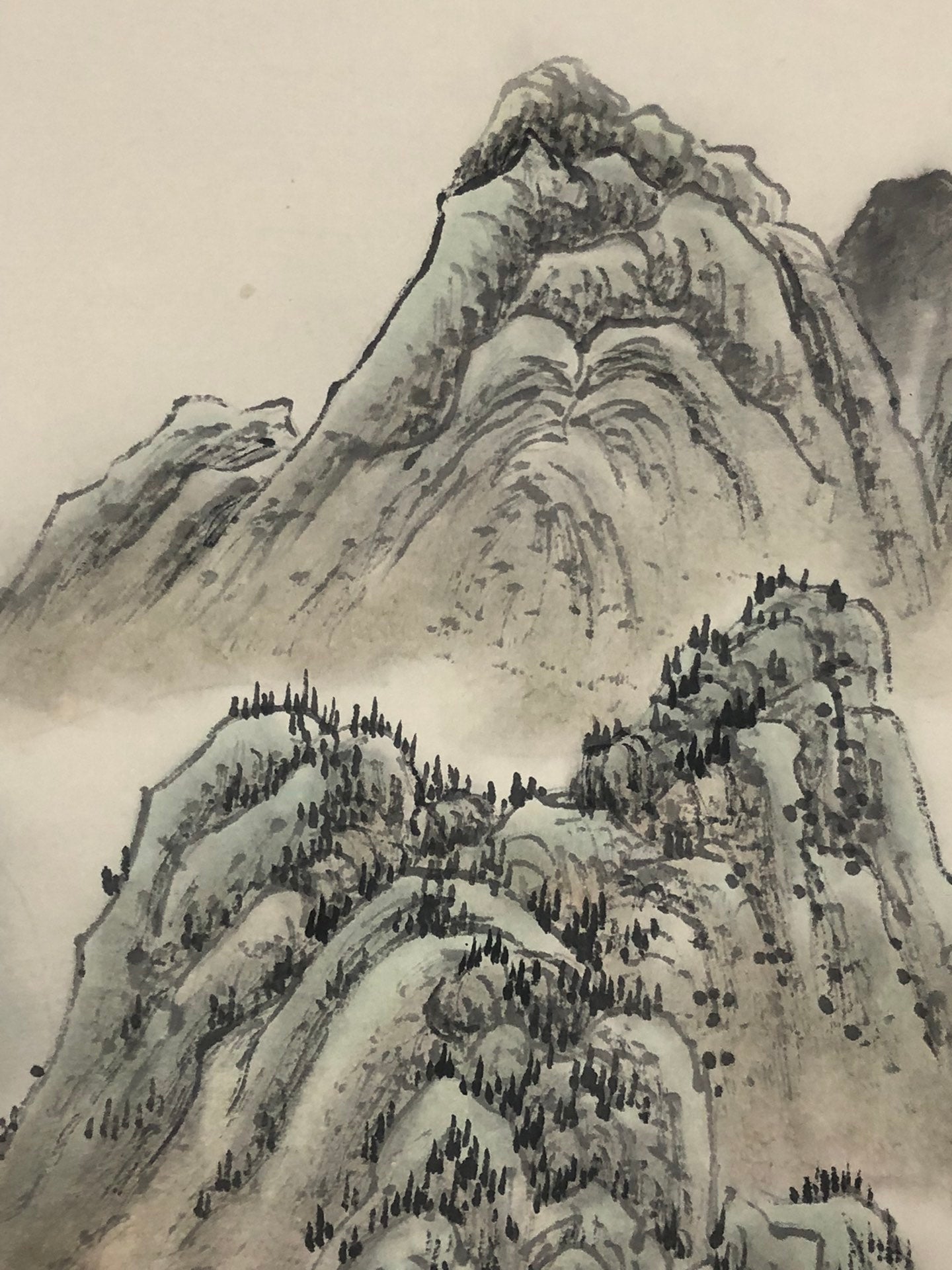 A Precious Chinese Ink Painting Hanging Scroll By Wu Hufan