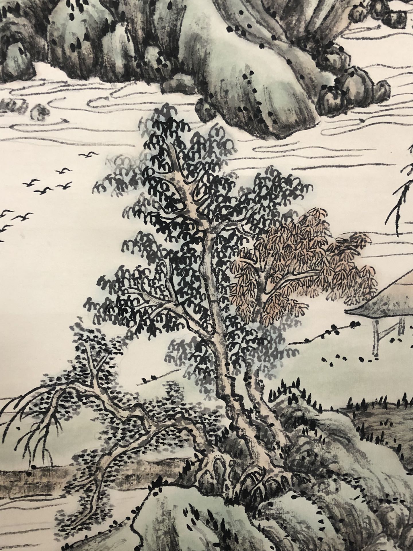 A Precious Chinese Ink Painting Hanging Scroll By Wu Hufan