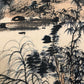 A Precious Chinese Ink Painting Hanging Scroll By Qi Gong