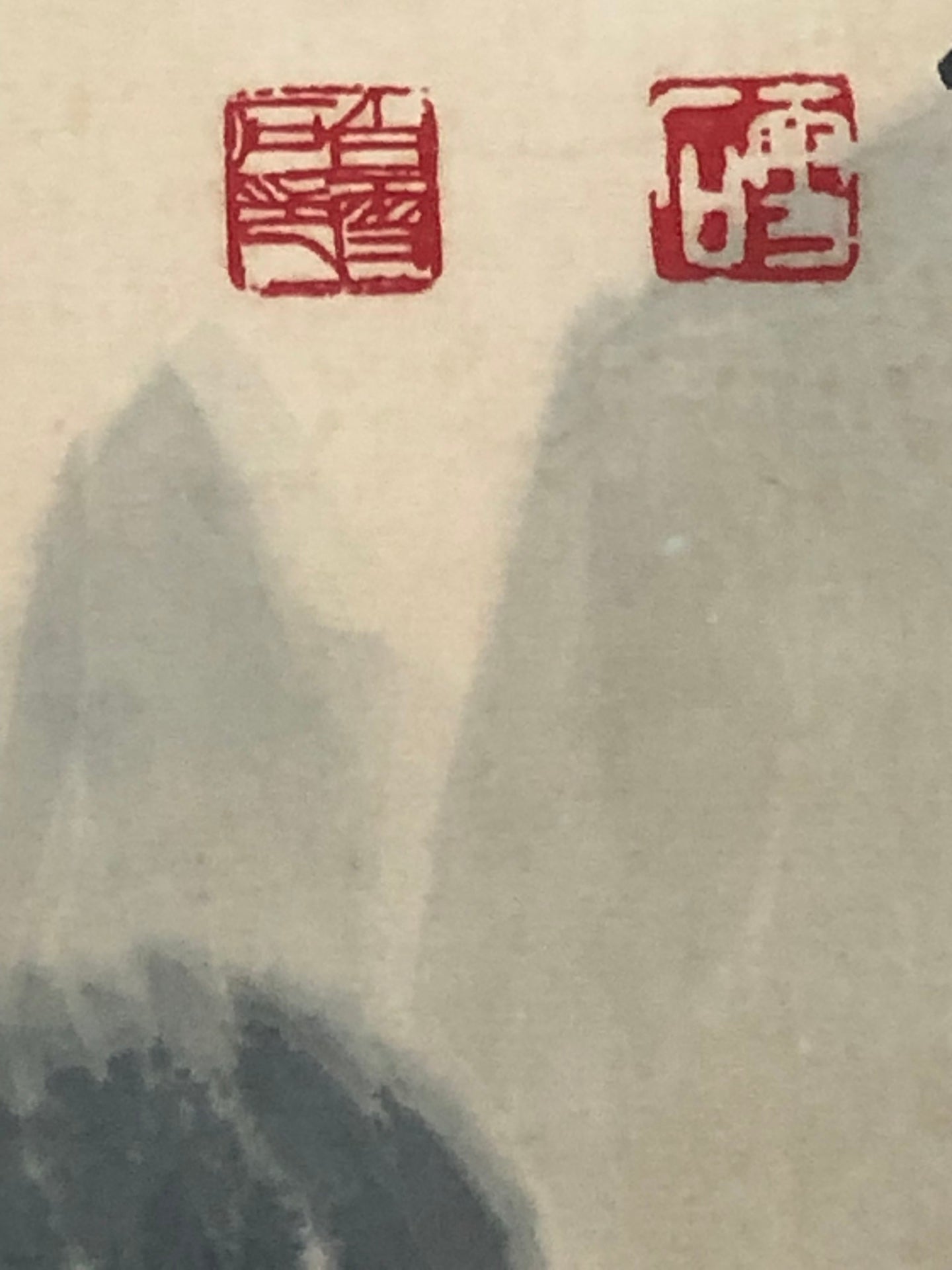 A Precious Chinese Ink Painting Hanging Scroll By Bai Xueshi