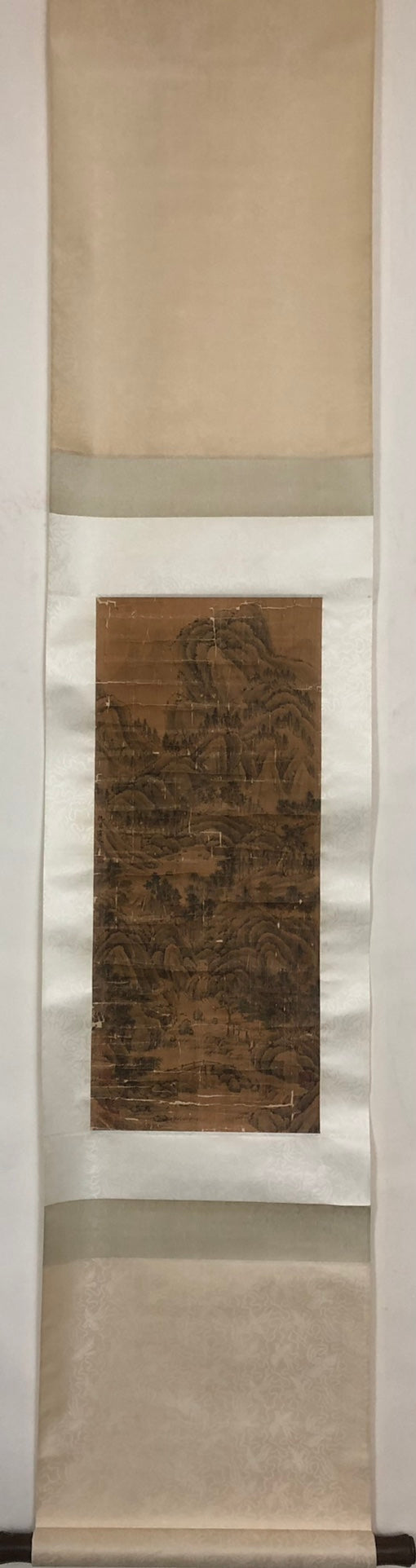 A Precious Chinese Ink Painting Hanging Scroll By Qiu Ying