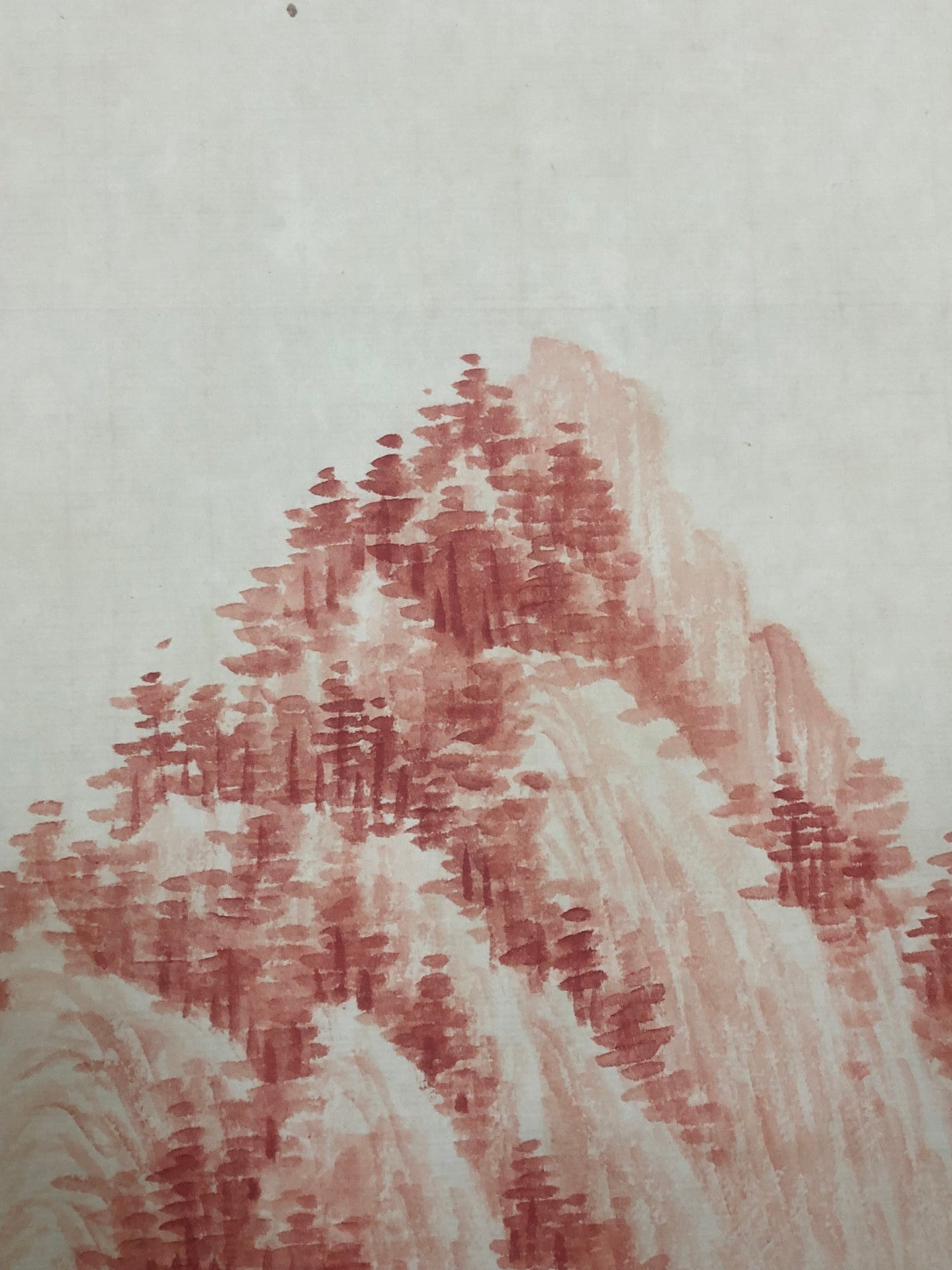 A Precious Chinese Ink Painting Hanging Scroll By Qi Gong