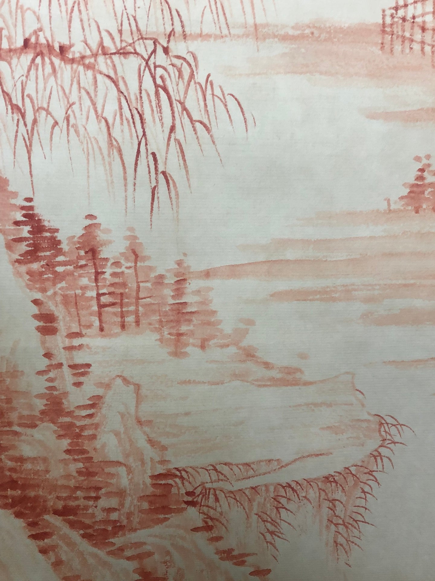 A Precious Chinese Ink Painting Hanging Scroll By Qi Gong