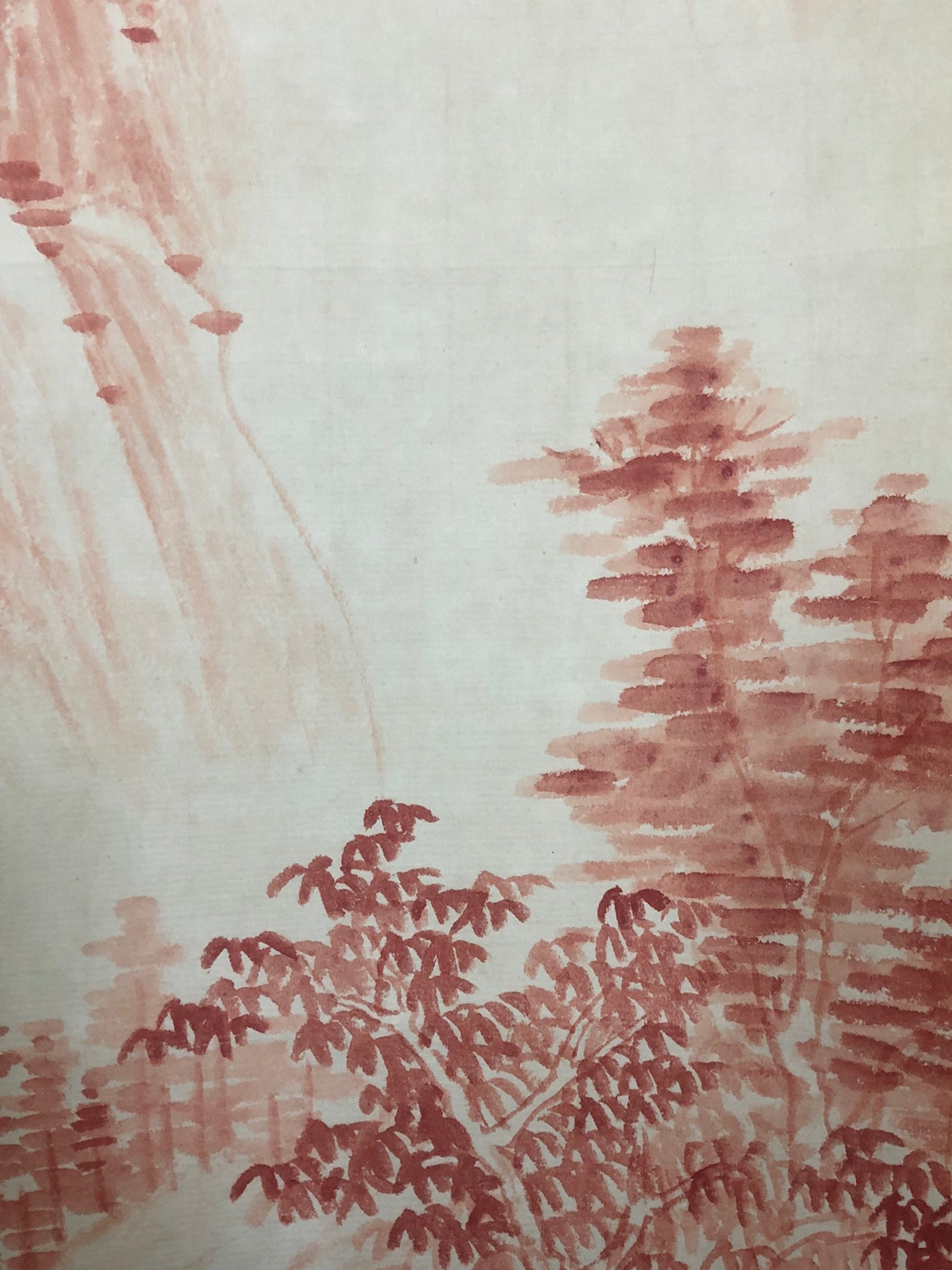 A Precious Chinese Ink Painting Hanging Scroll By Qi Gong