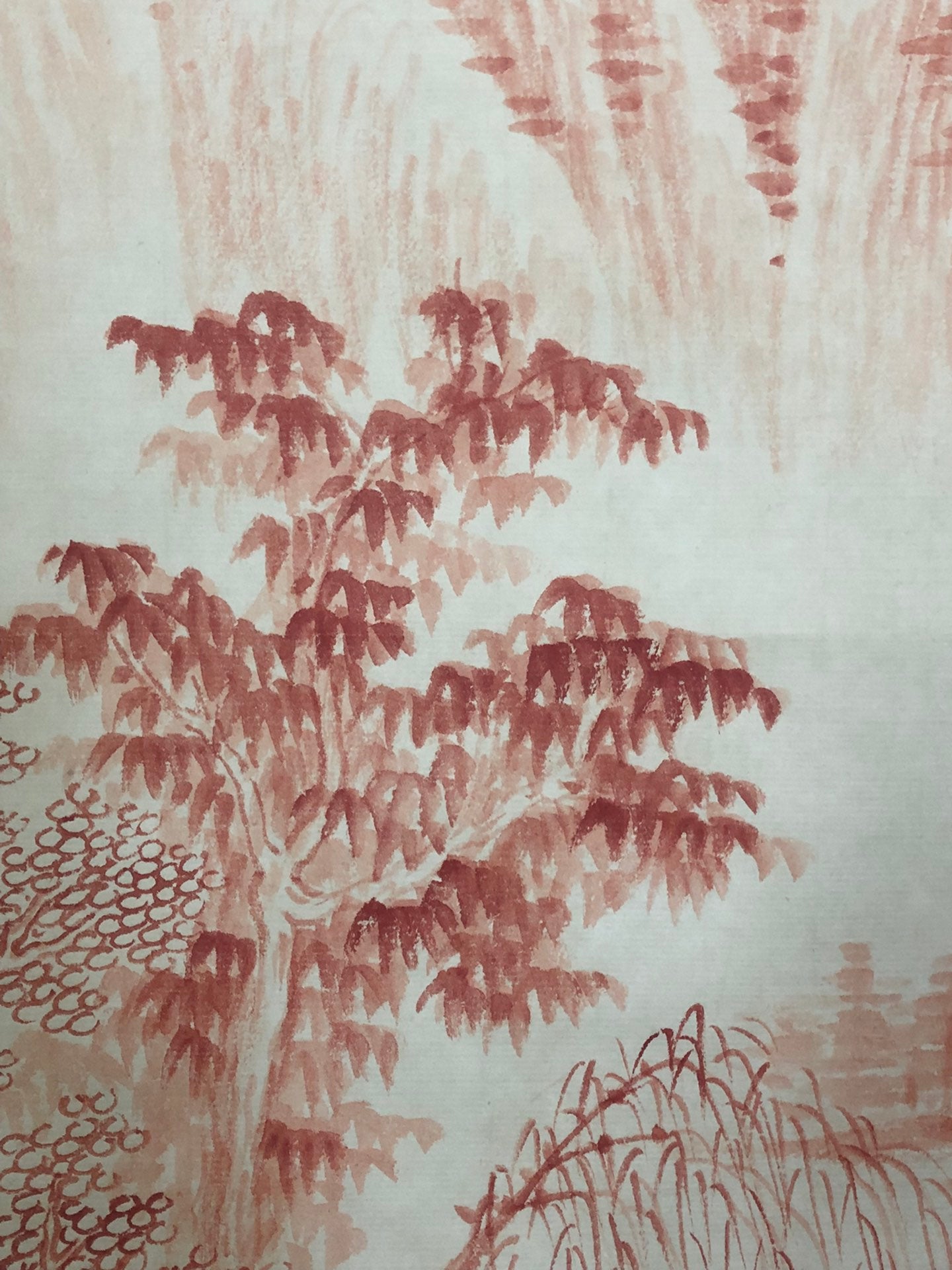 A Precious Chinese Ink Painting Hanging Scroll By Qi Gong