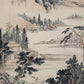 A Precious Chinese Ink Painting Hanging Scroll By Qi Gong