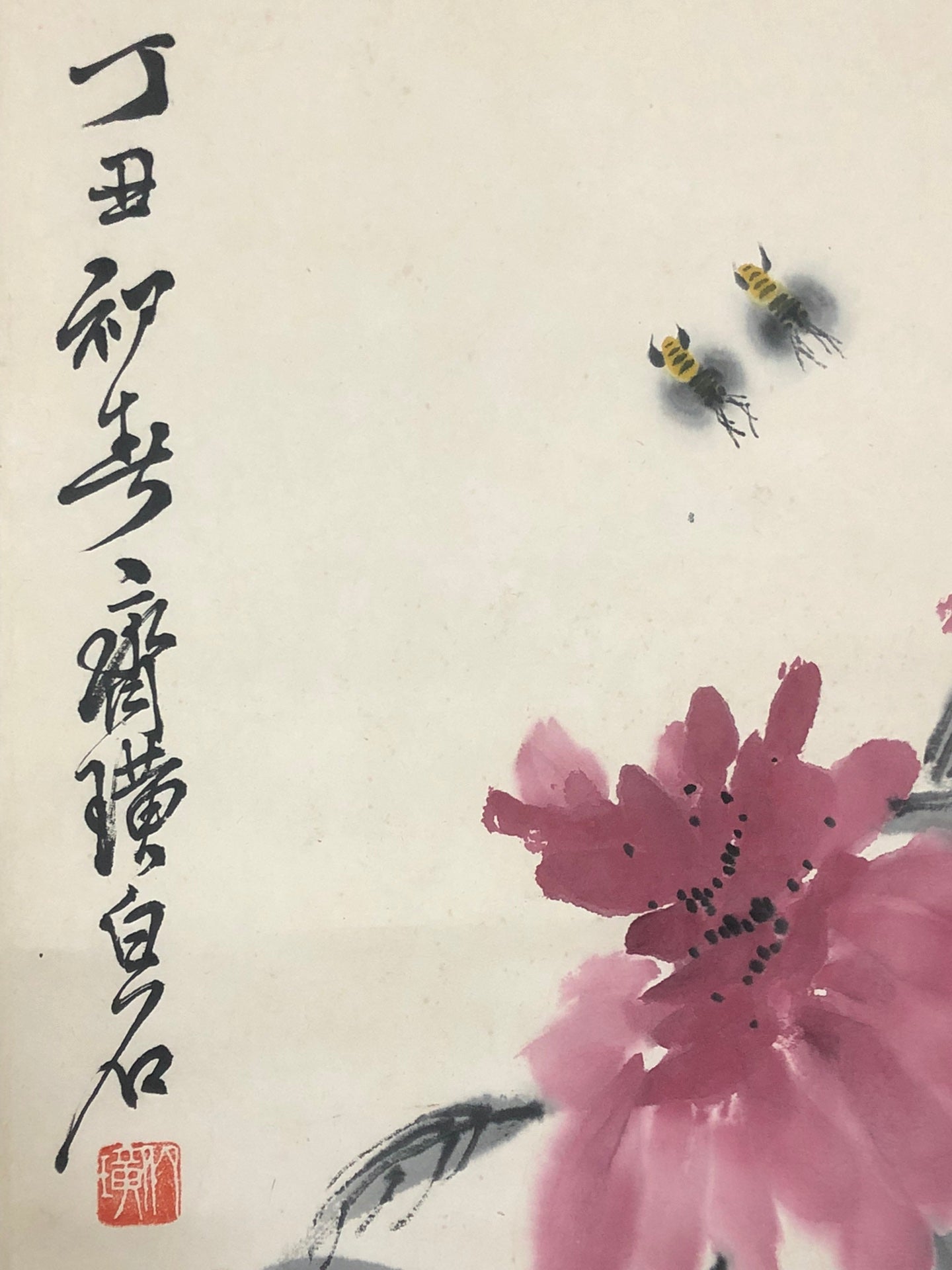 A Precious Chinese Ink Painting Hanging Scroll By Qi Baishi