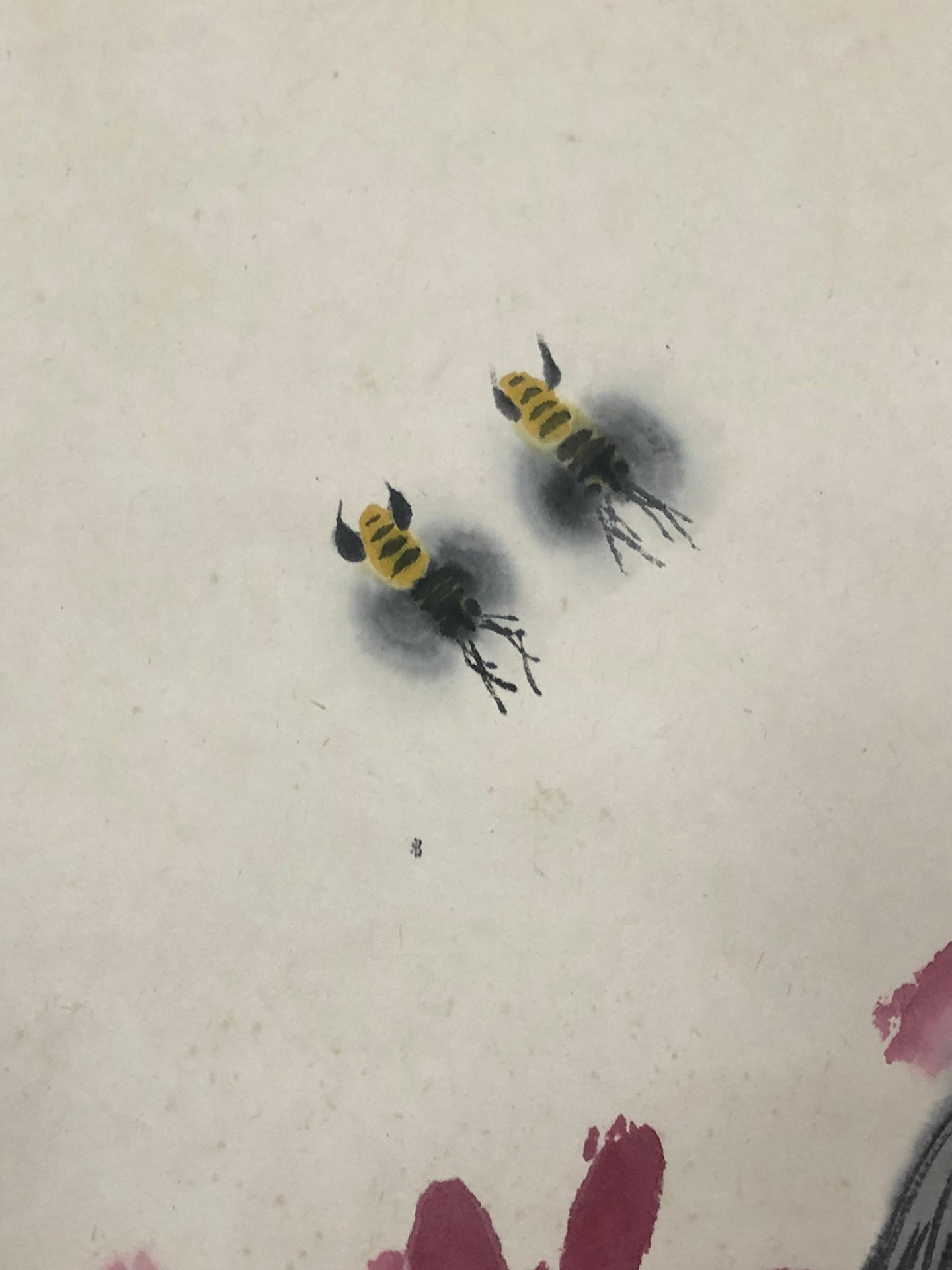 A Precious Chinese Ink Painting Hanging Scroll By Qi Baishi