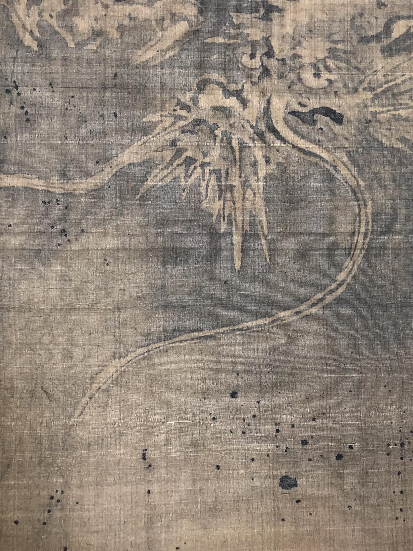 A Precious Chinese Ink Painting Hanging Scroll By Wu Zhen