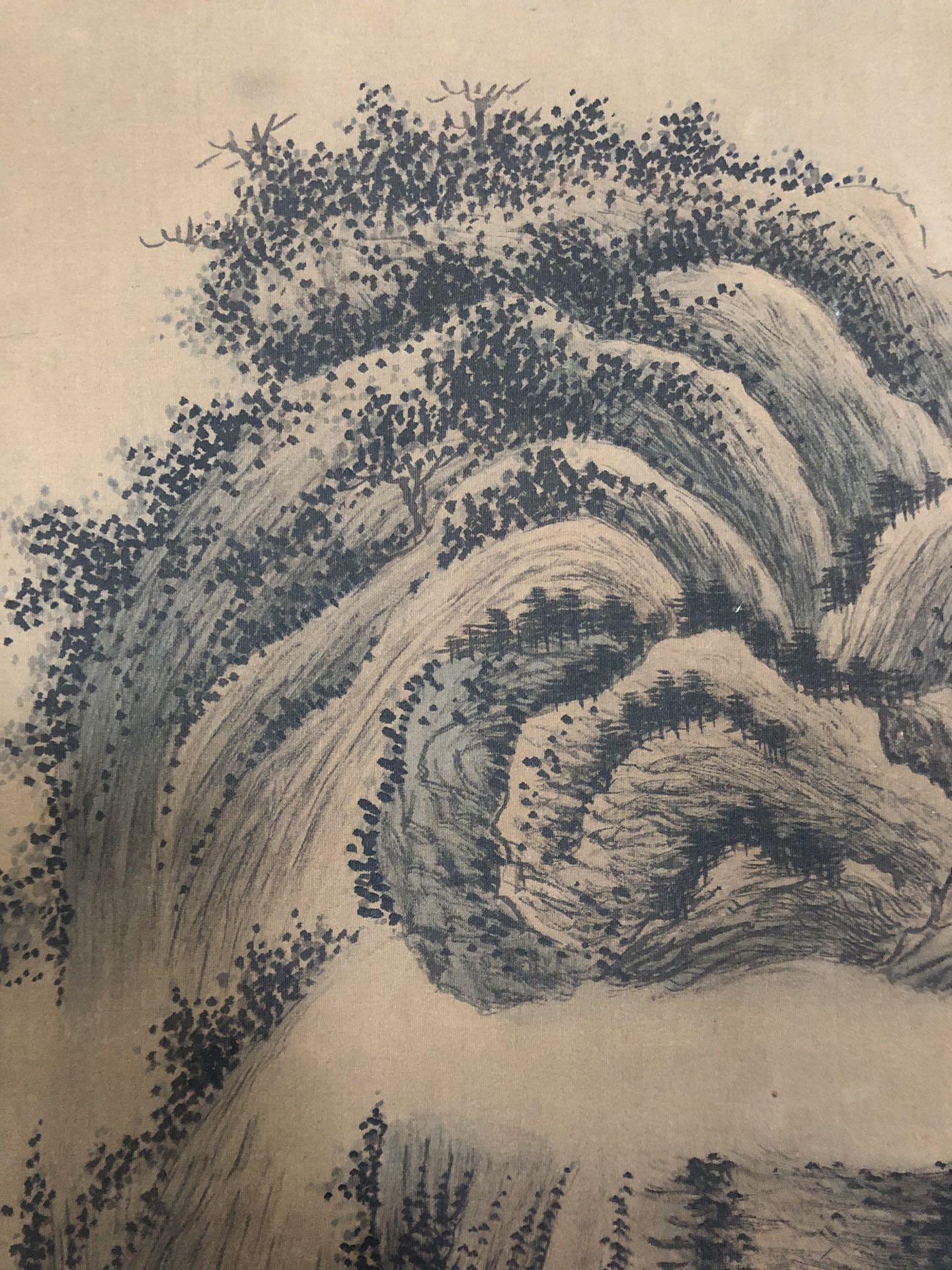 A Precious Chinese Ink Painting Hanging Scroll By Wang Hui