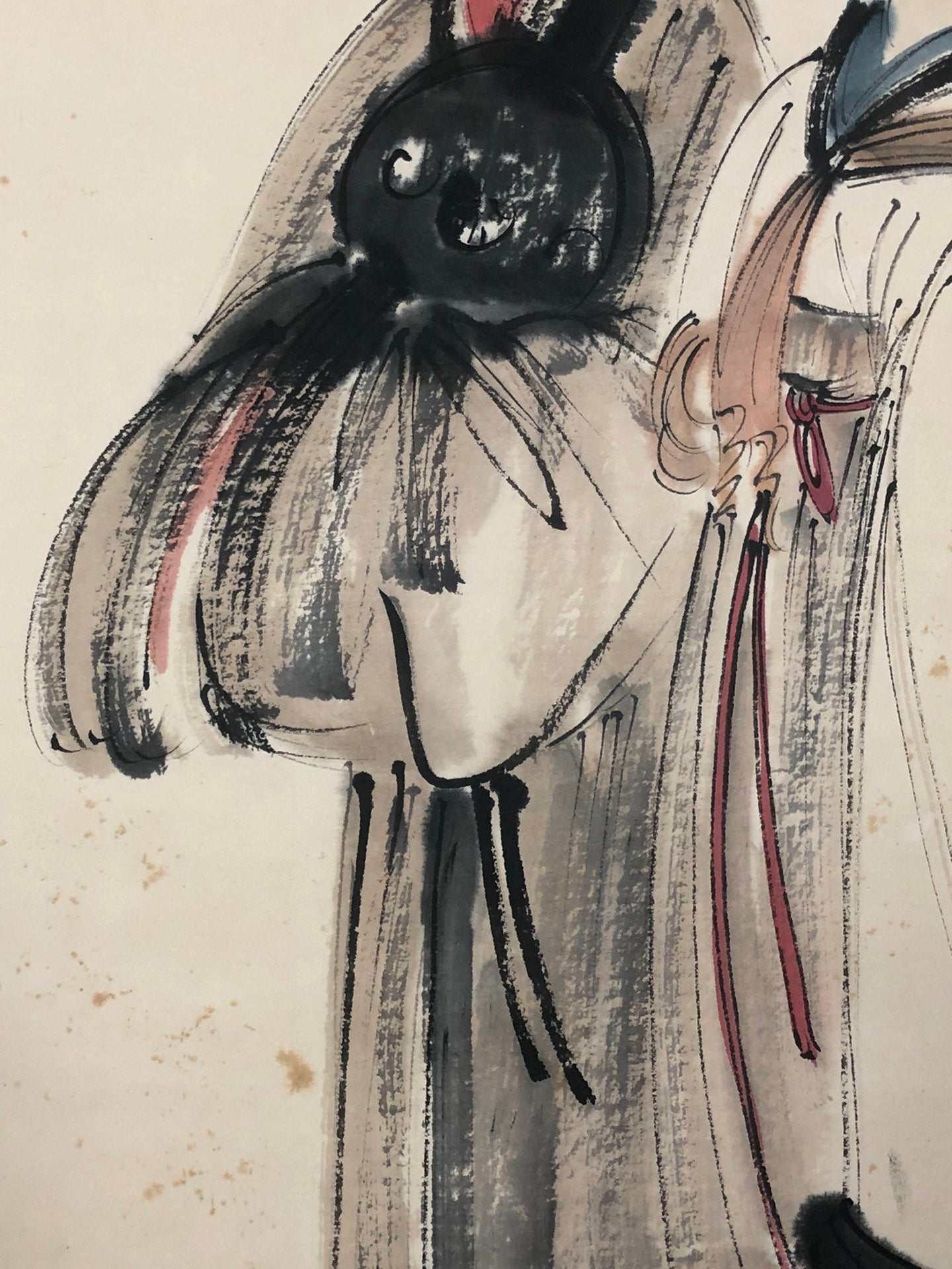 A Wonderful Chinese Ink Painting Hanging Scroll By Fu Baoshi