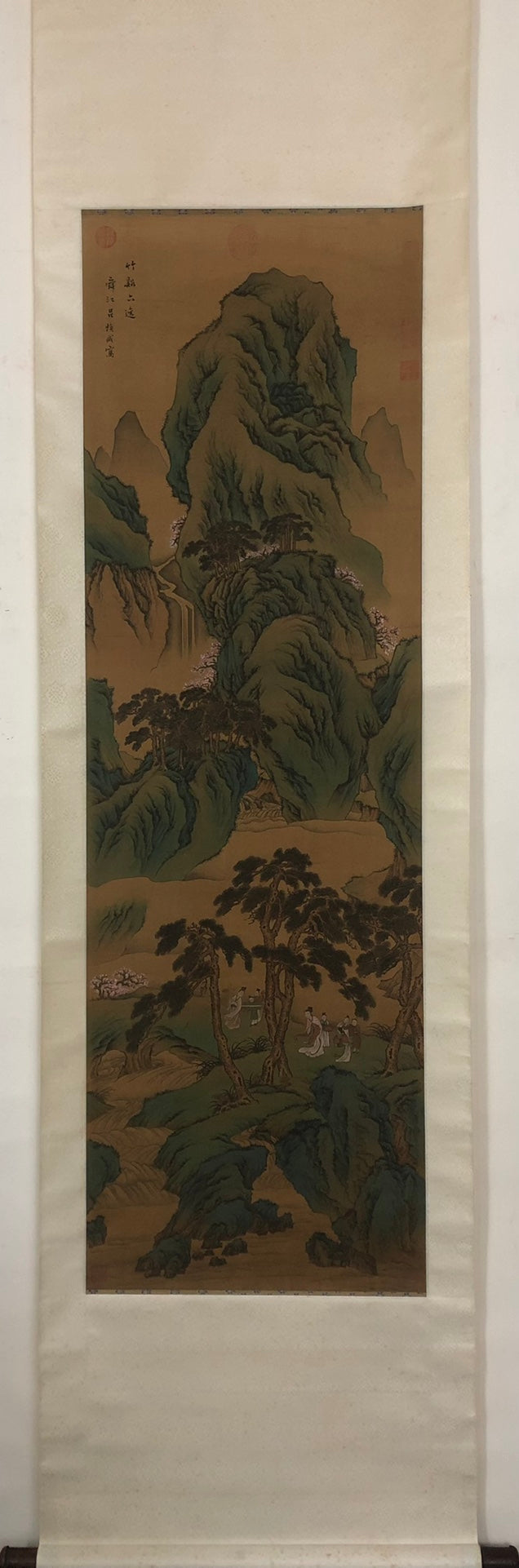 A Wonderful Chinese Ink Painting Hanging Scroll By Lv Huancheng