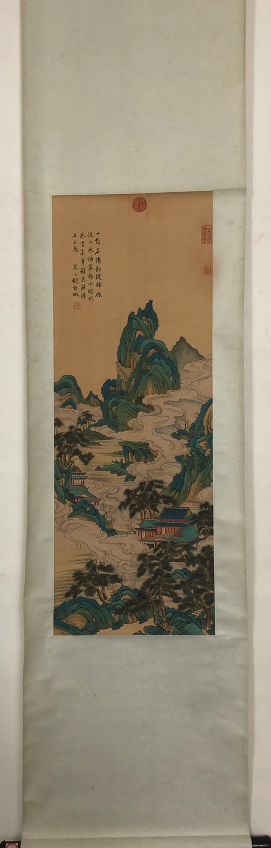 A Wonderful Chinese Ink Painting Hanging Scroll By Qian Weicheng