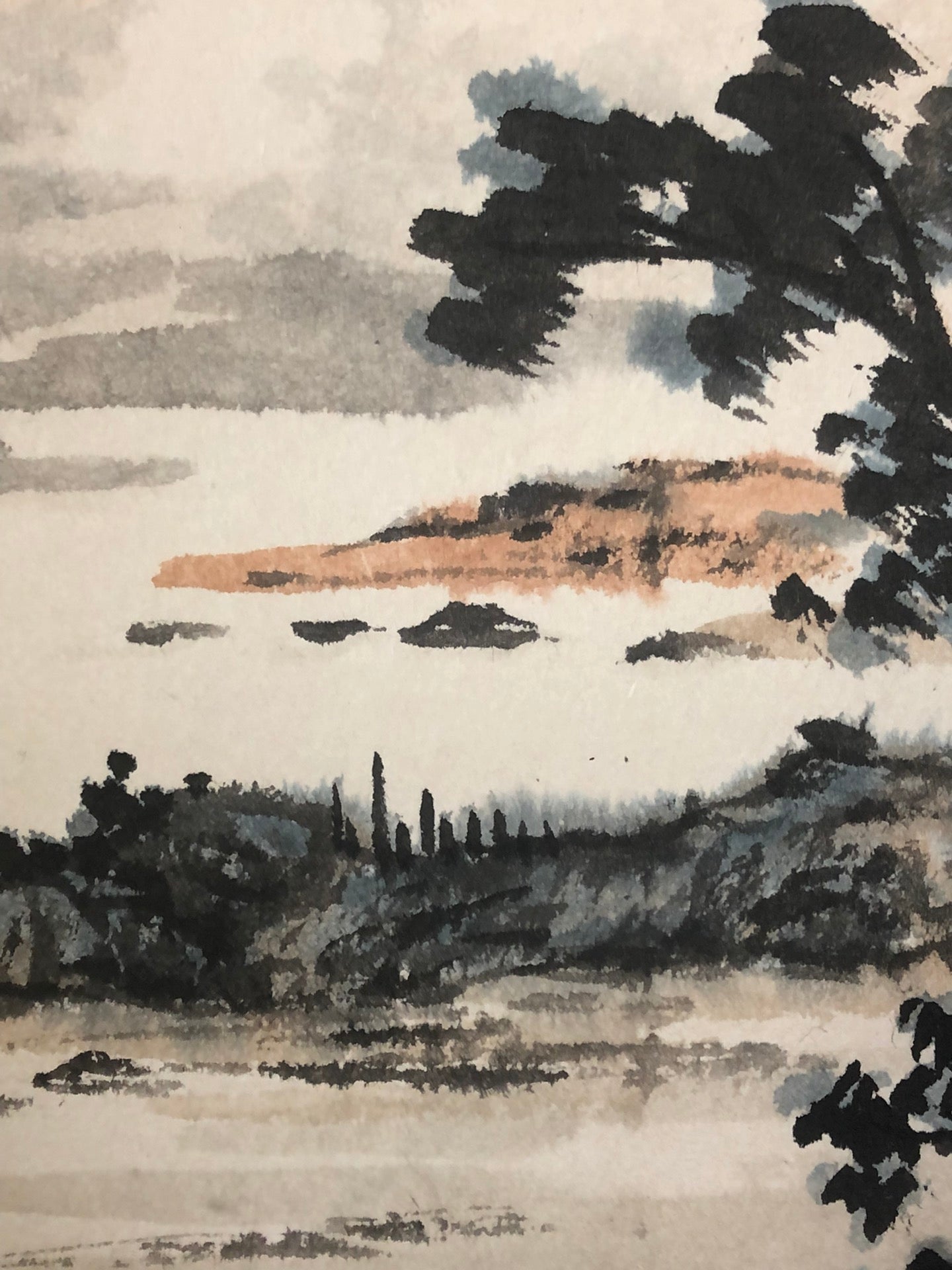 A Wonderful Chinese Ink Painting Hanging Scroll By Song Meiling