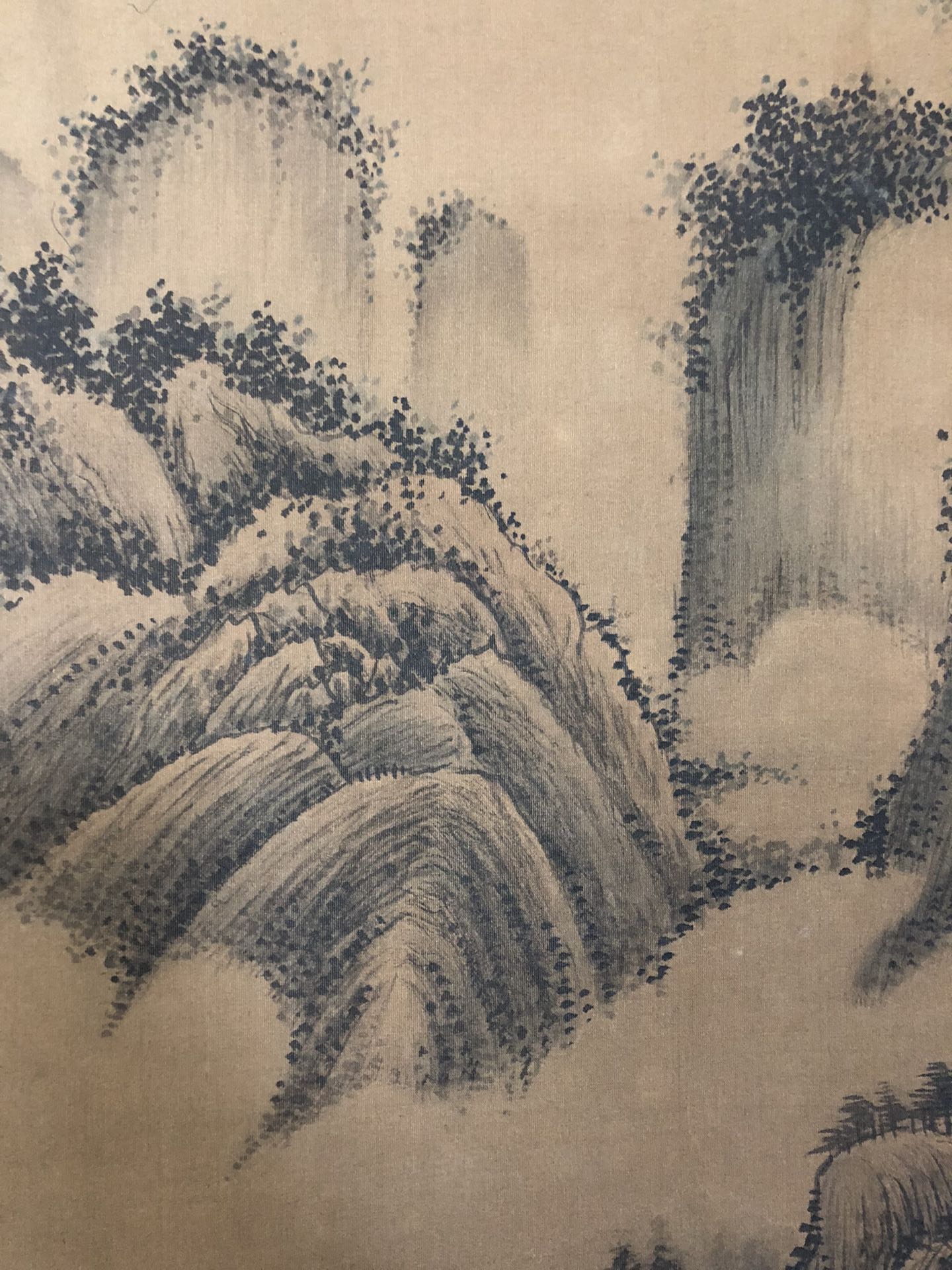 A Precious Chinese Ink Painting Hanging Scroll By Wang Hui