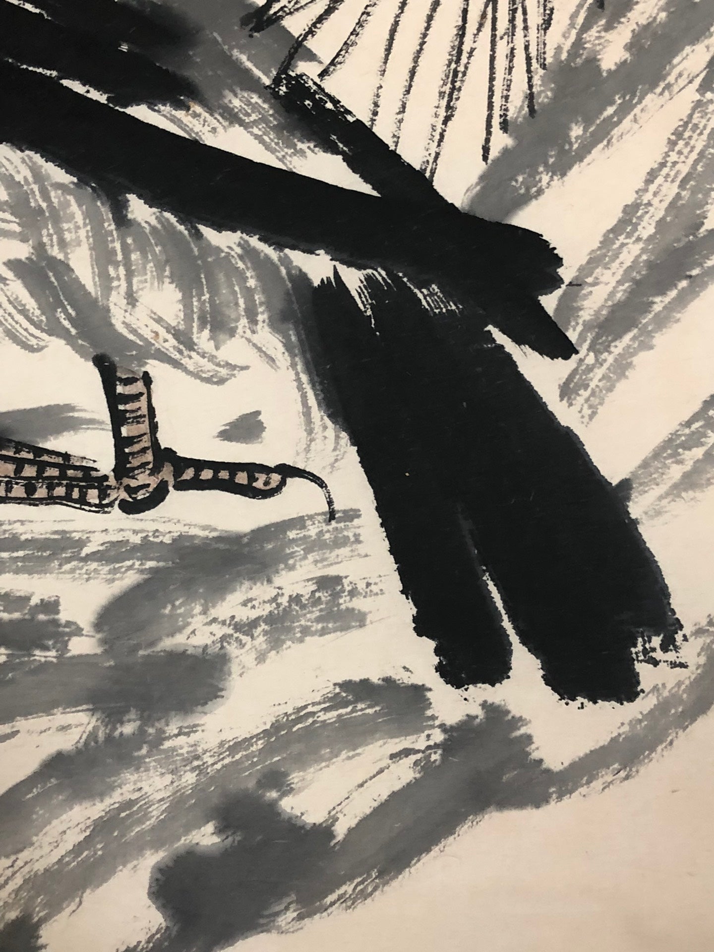 A Wonderful Chinese Ink Painting Hanging Scroll By Qi Baishi