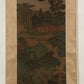 A Precious Chinese Ink Painting Hanging Scroll By Qiu Ying