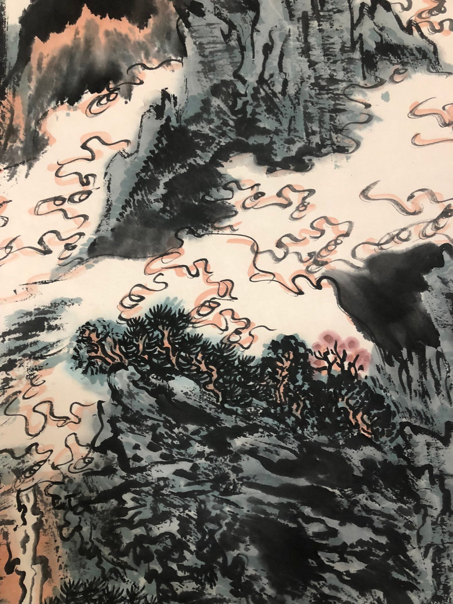 A Wonderful Chinese Ink Painting Hanging Scroll By Zhang Daqian