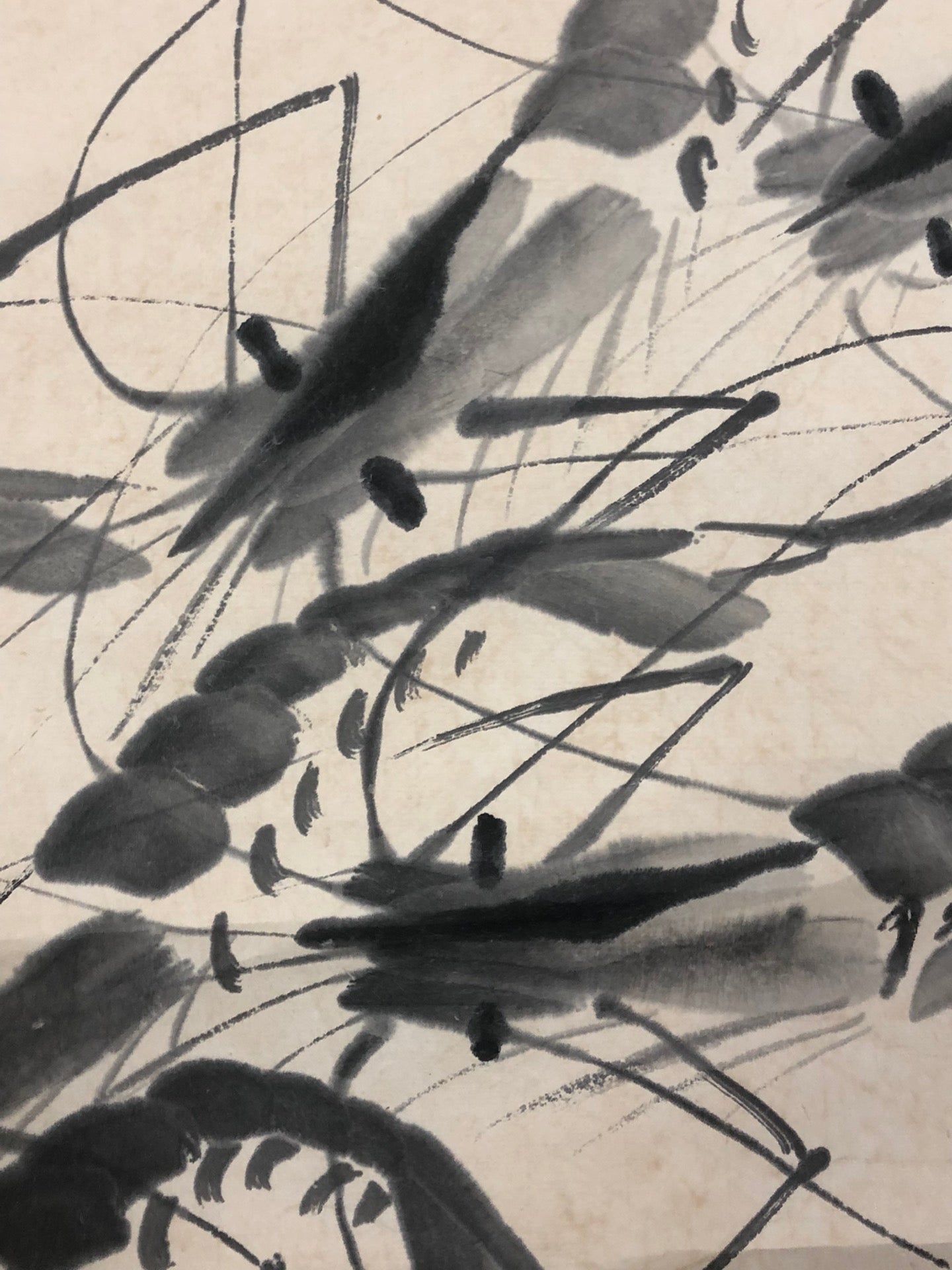 A Wonderful Chinese Ink Painting Hanging Scroll By Qi Baishi