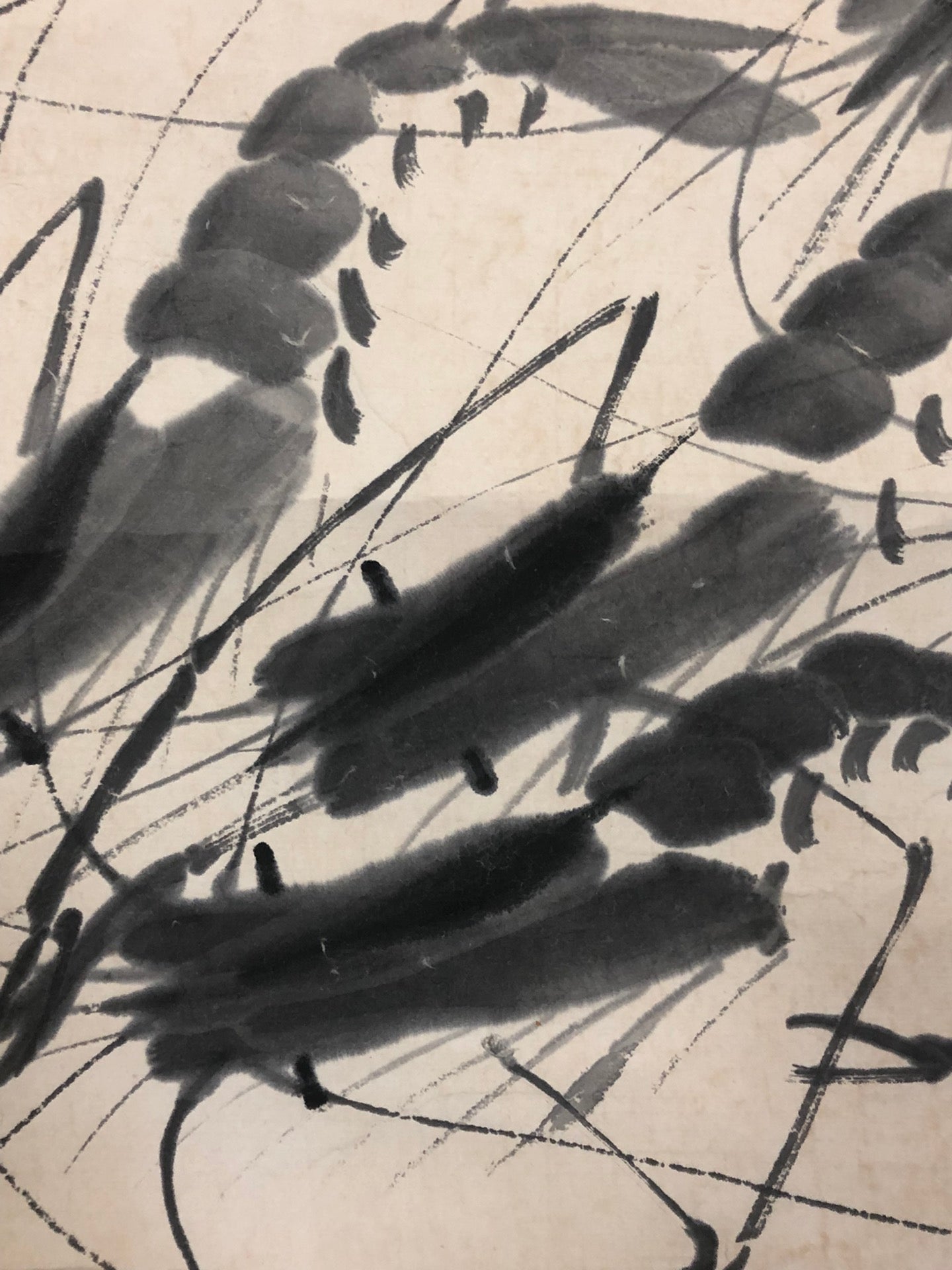 A Wonderful Chinese Ink Painting Hanging Scroll By Qi Baishi