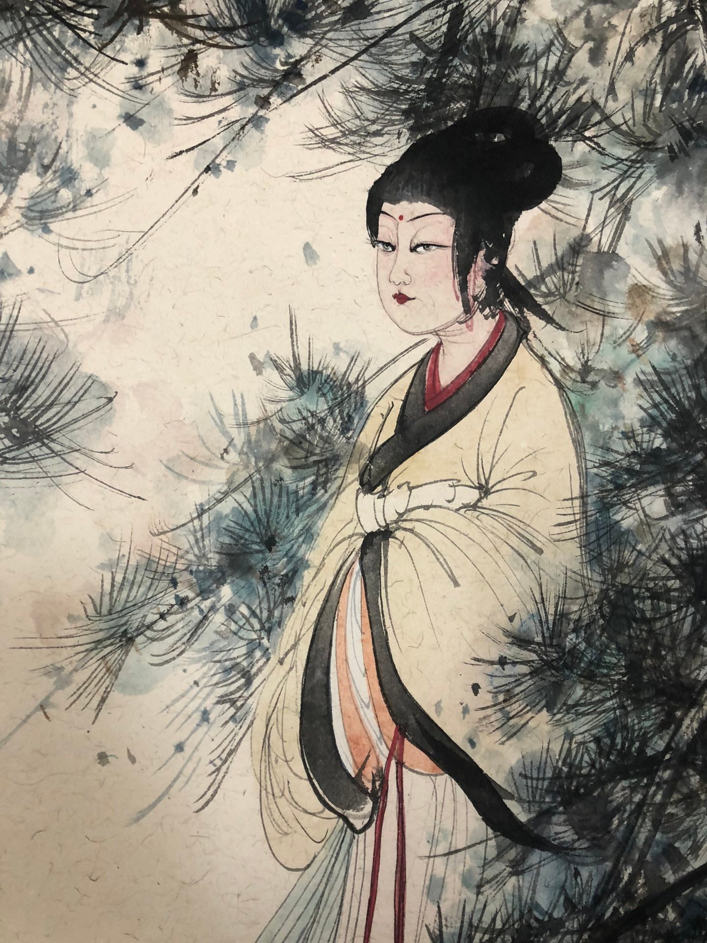 A Wonderful Chinese Ink Painting Hanging Scroll By Fu Baoshi