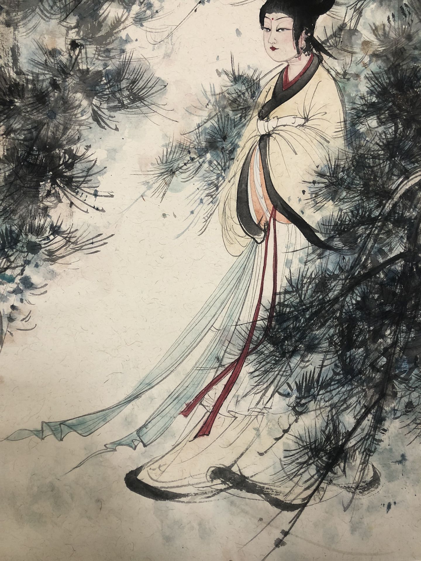 A Wonderful Chinese Ink Painting Hanging Scroll By Fu Baoshi