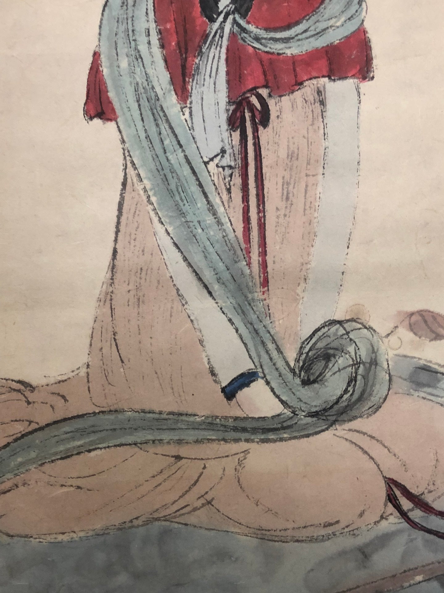 A Wonderful Chinese Ink Painting Hanging Scroll By Fu Baoshi