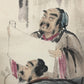 A Wonderful Chinese Ink Painting Hanging Scroll By Fu Baoshi