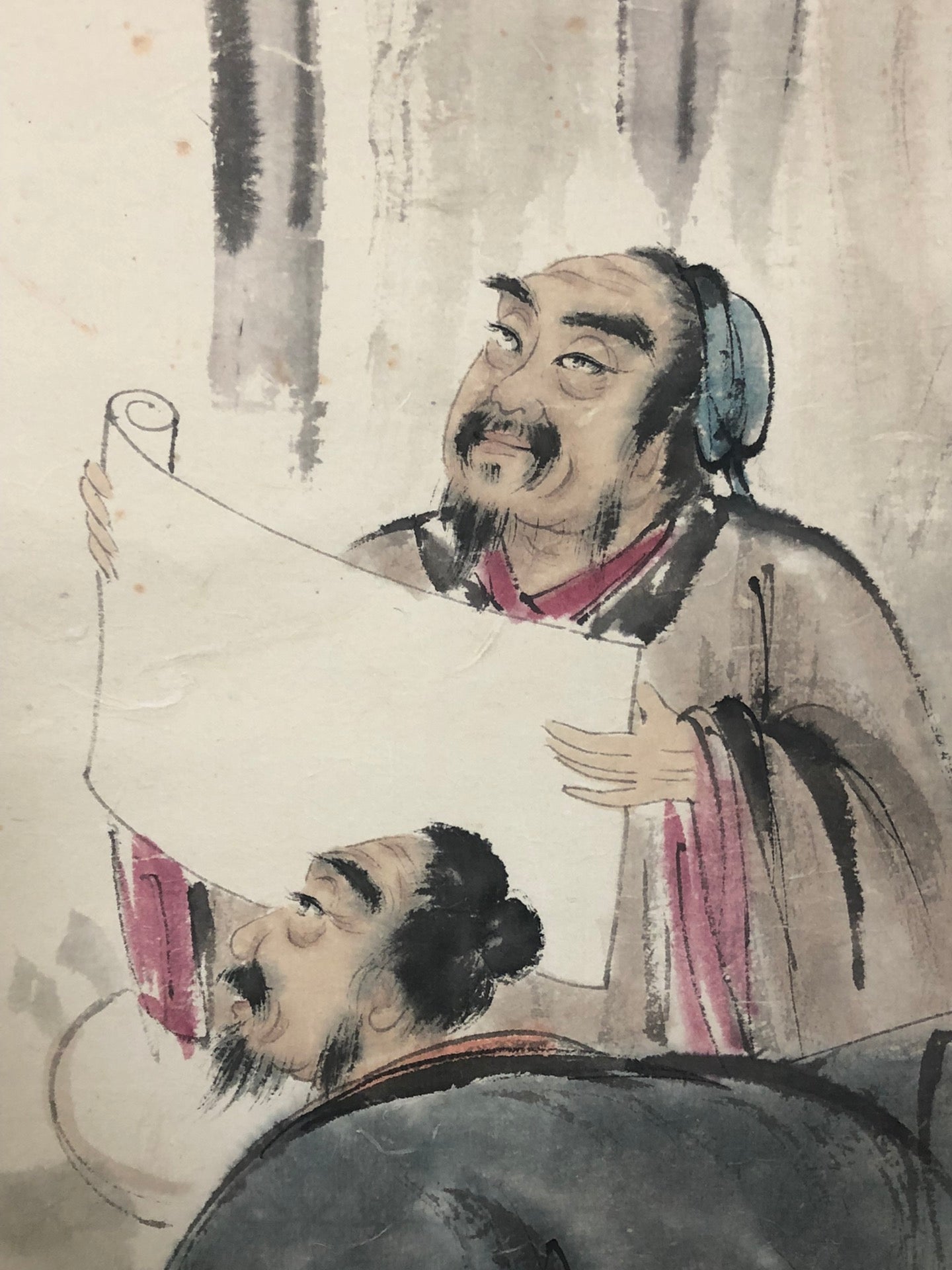 A Wonderful Chinese Ink Painting Hanging Scroll By Fu Baoshi