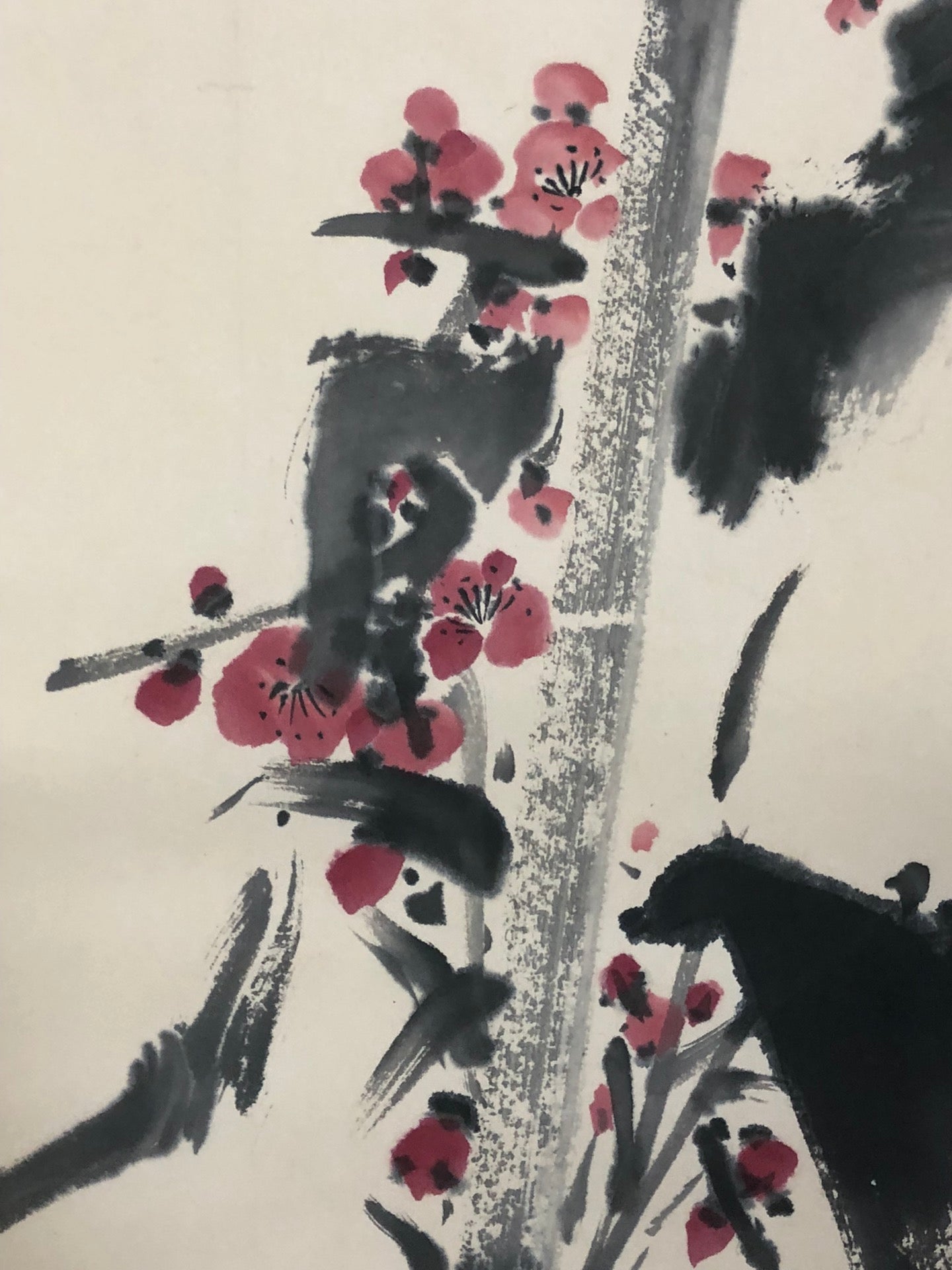 A Wonderful Chinese Ink Painting Hanging Scroll By Guan Shanyue