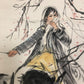 A Precious Chinese Ink Painting Hanging Scroll By Huang Zhou