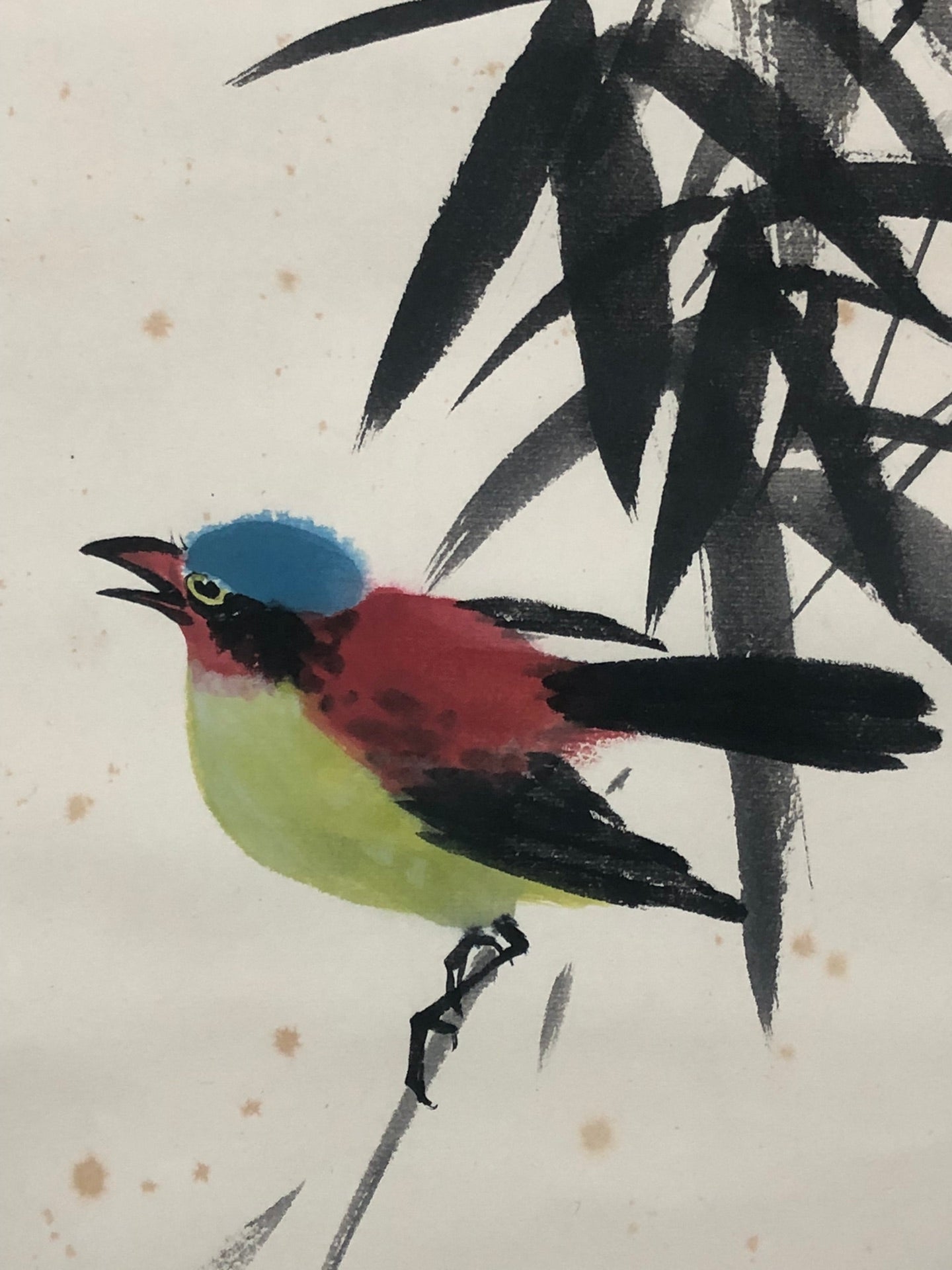 A Wonderful Chinese Ink Painting Hanging Scroll By Huang Huanwu