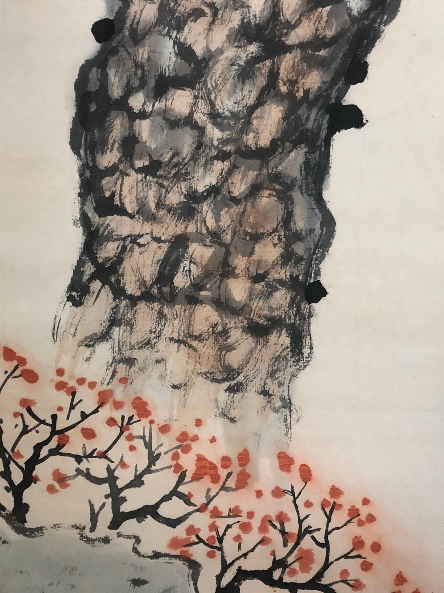 A Marvelous Chinese Ink Painting Hanging Scroll By Jin Mengshi