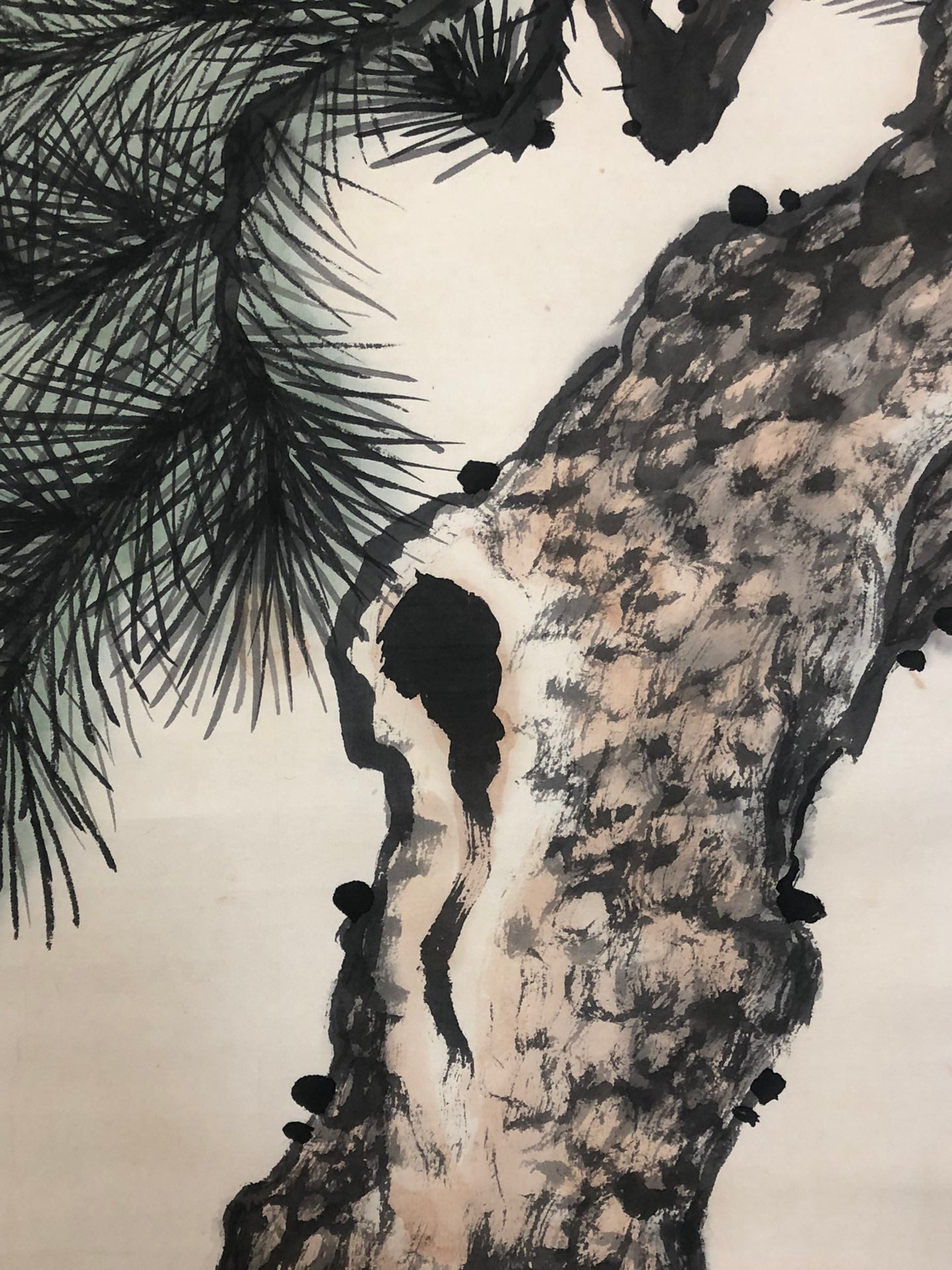 A Marvelous Chinese Ink Painting Hanging Scroll By Jin Mengshi