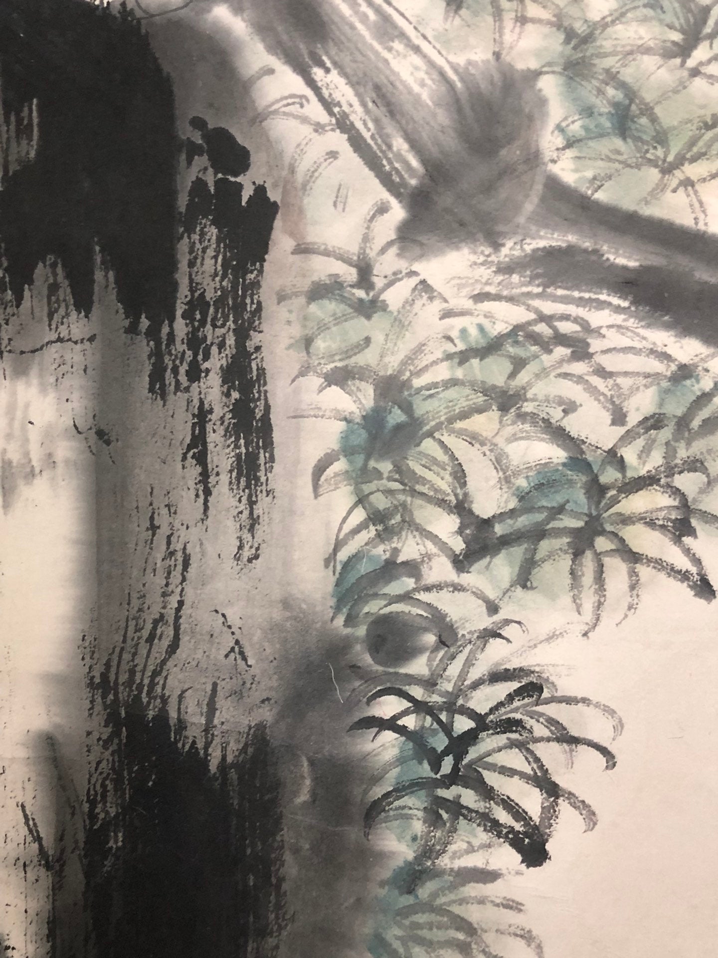 A Marvelous Chinese Ink Painting Hanging Scroll By Sun Qifeng