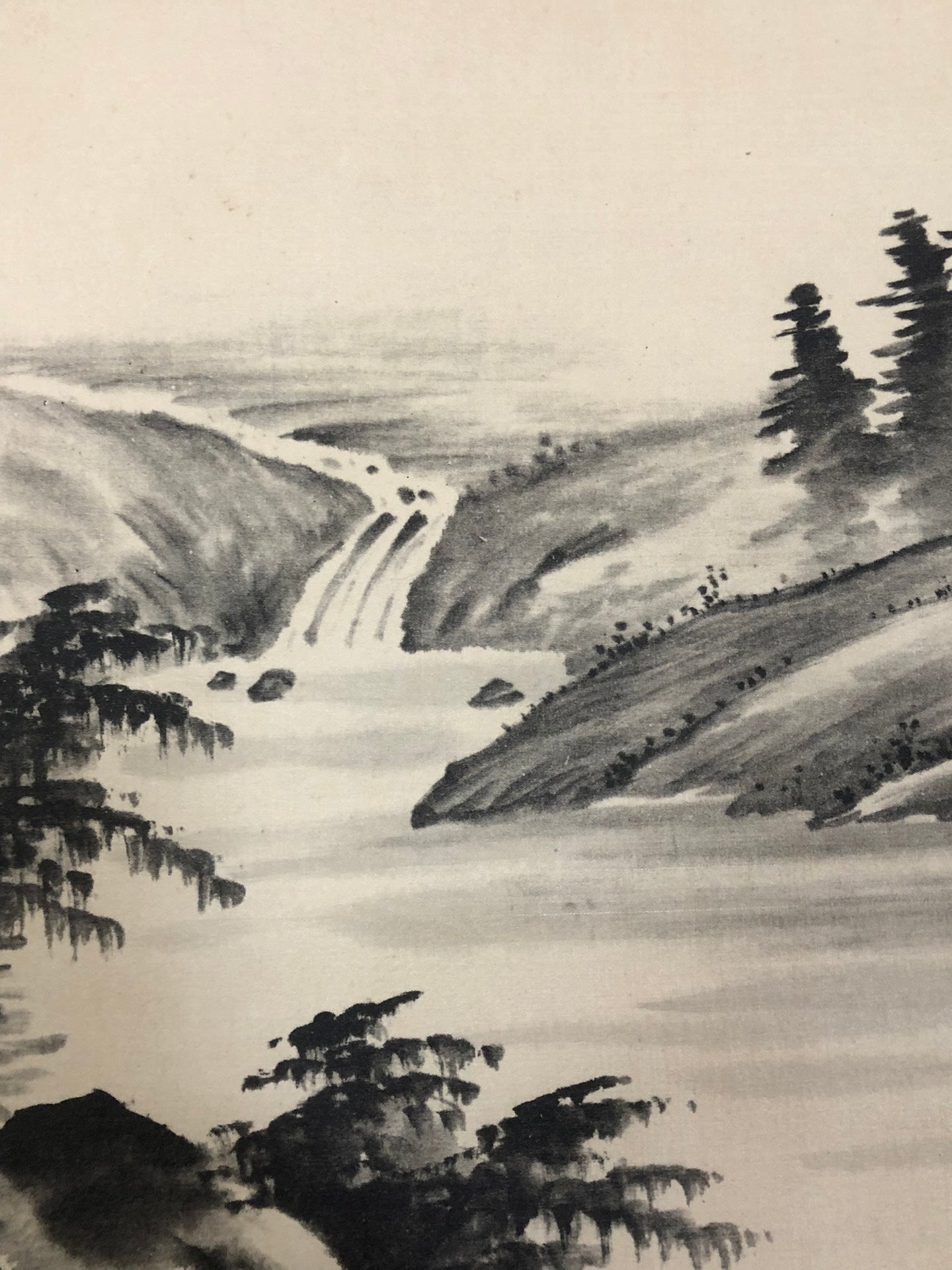 A Marvelous Chinese Ink Painting Hanging Scroll By Huang Junbi