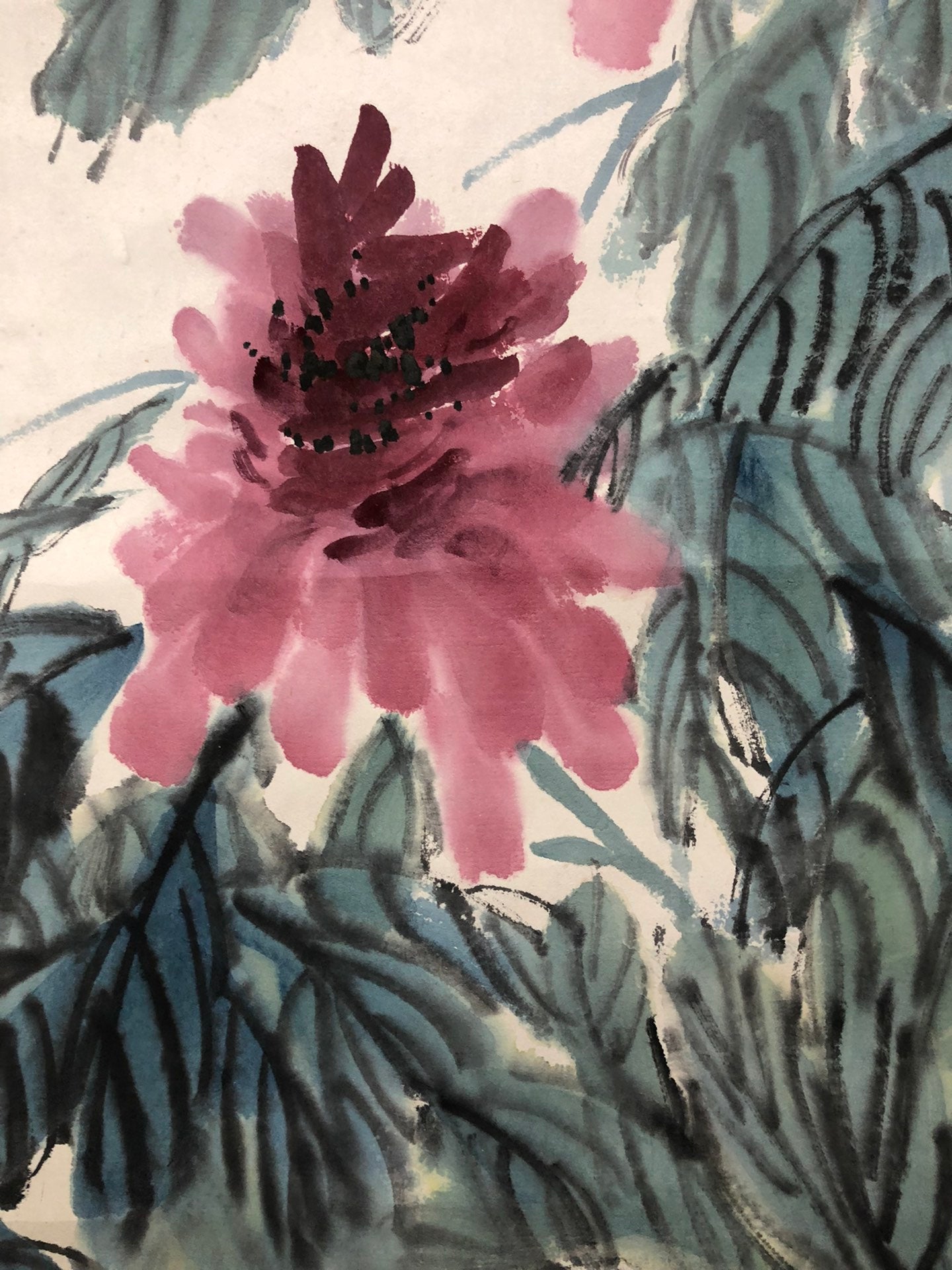 A Marvelous Chinese Ink Painting Hanging Scroll By Qi Baishi