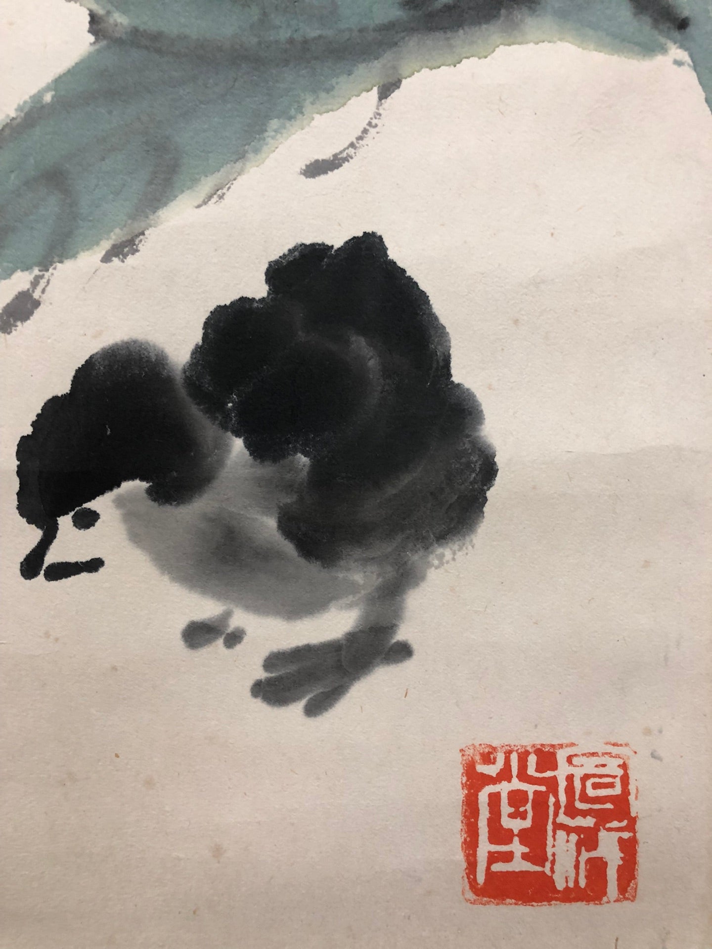 A Marvelous Chinese Ink Painting Hanging Scroll By Qi Baishi