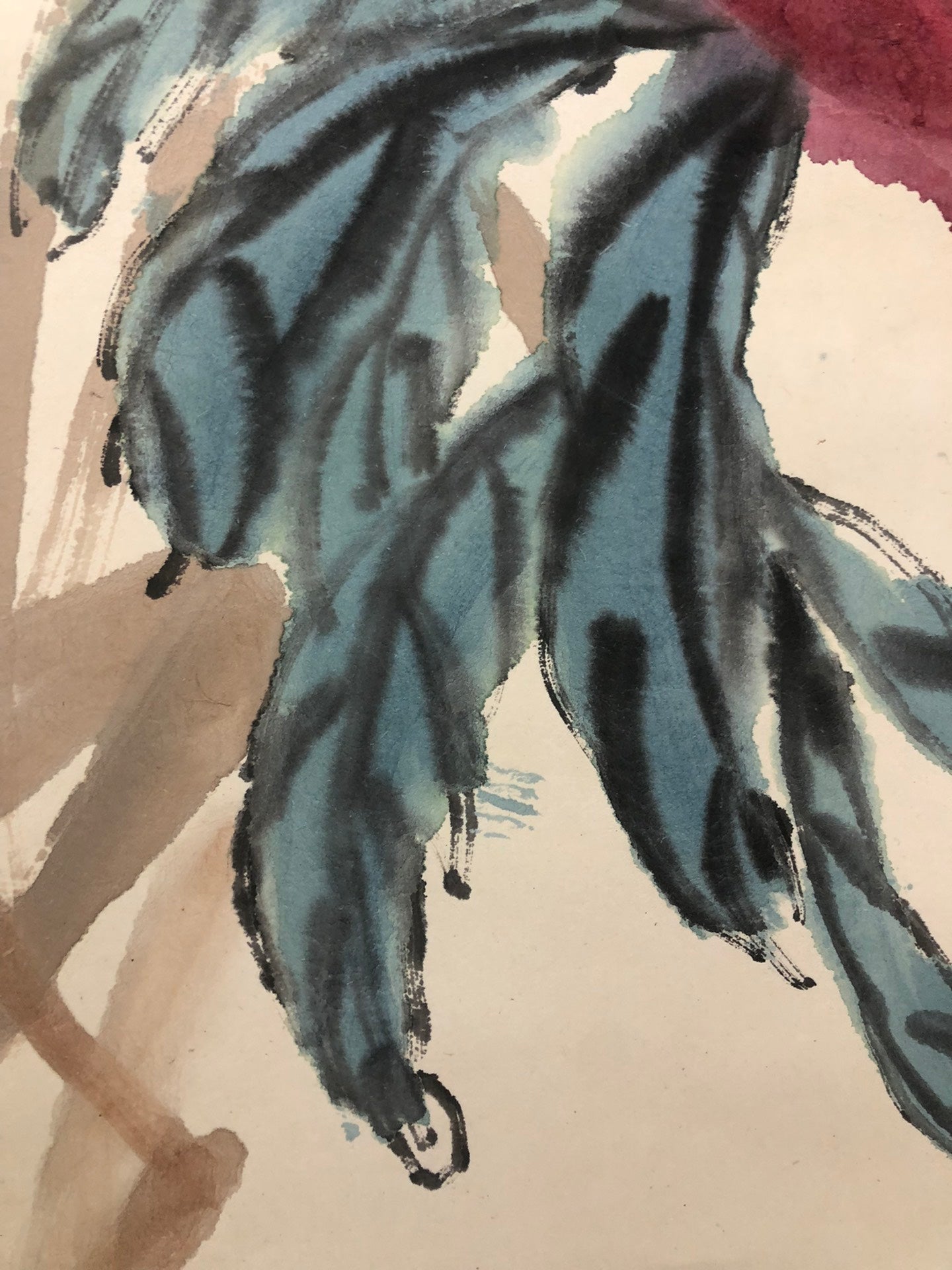 A Marvelous Chinese Ink Painting Hanging Scroll By Qi Baishi