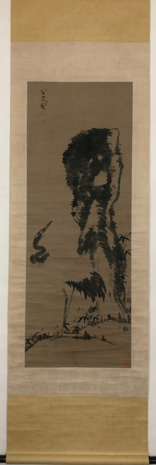 A Precious Chinese Ink Painting Hanging Scroll By Ba Da Shan Ren