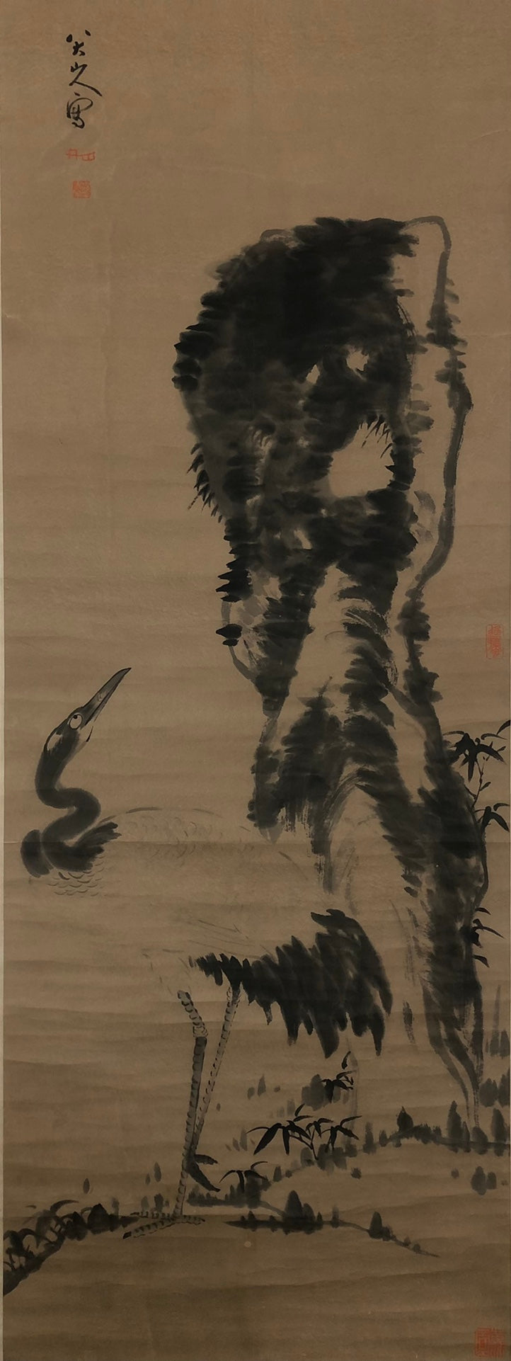 A Precious Chinese Ink Painting Hanging Scroll By Ba Da Shan Ren