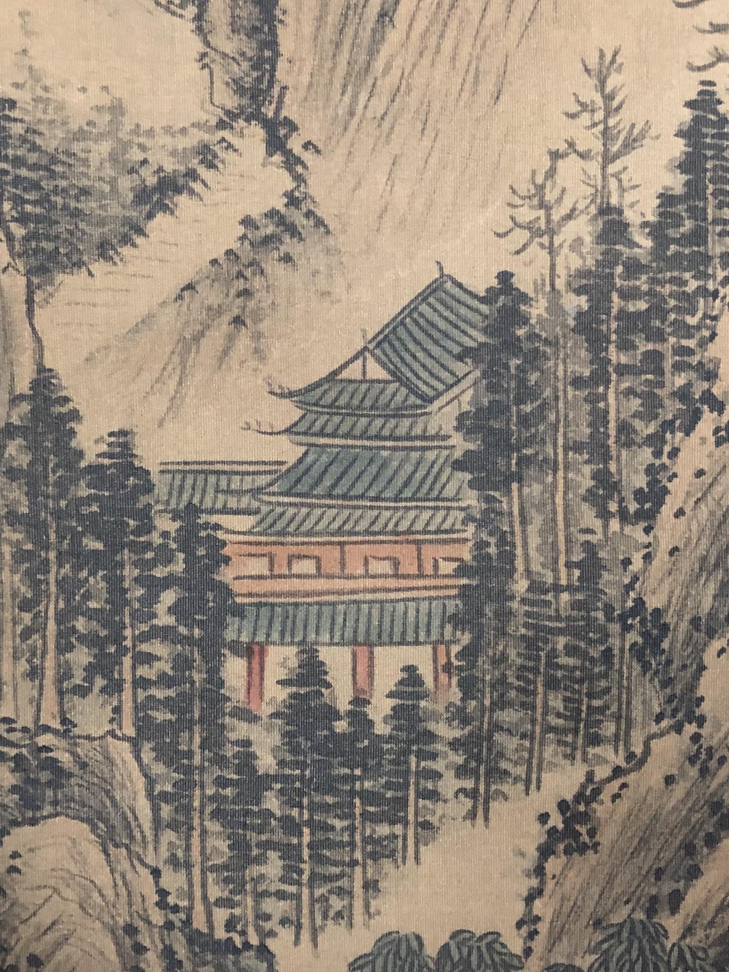 A Precious Chinese Ink Painting Hanging Scroll By Wang Hui