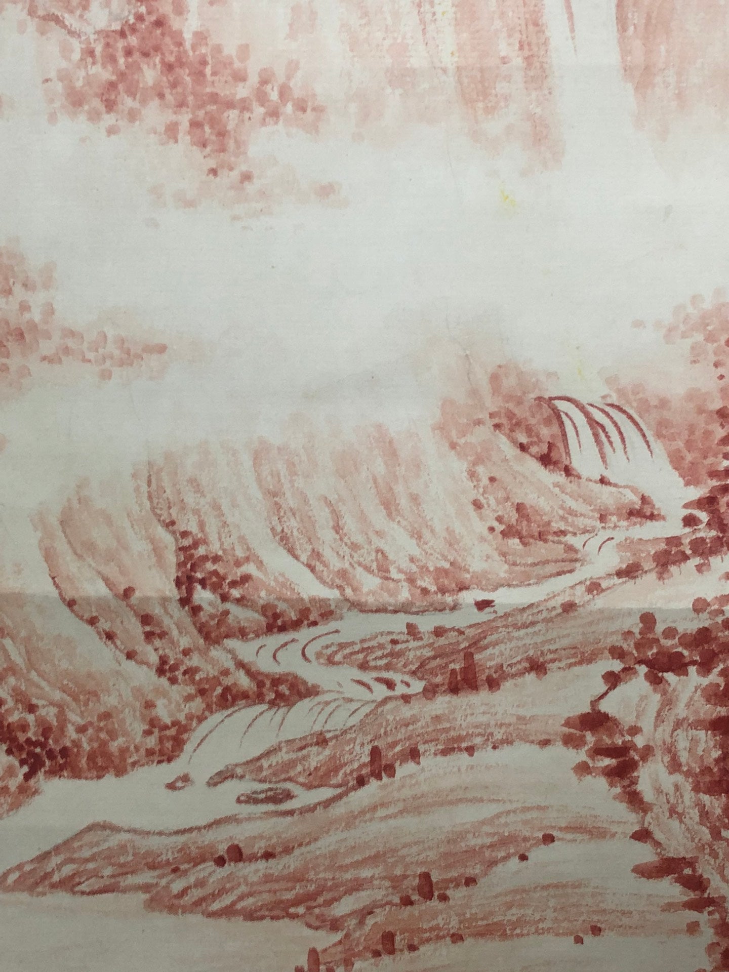 A Precious Chinese Ink Painting Hanging Scroll By Qi Gong