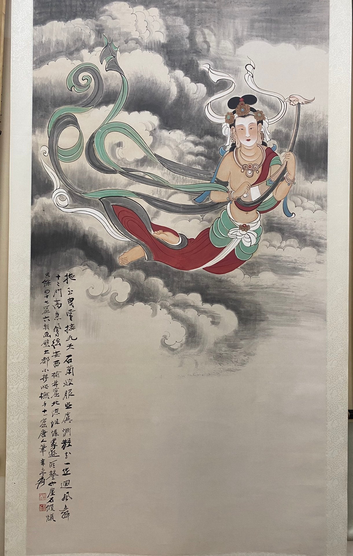 A Precious Chinese Ink Painting Hanging Scroll By Zhang Daqian