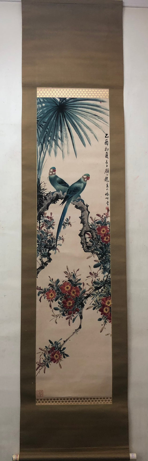 A Precious Returned Chinese Ink Painting Hanging Scroll By Yan Bolong