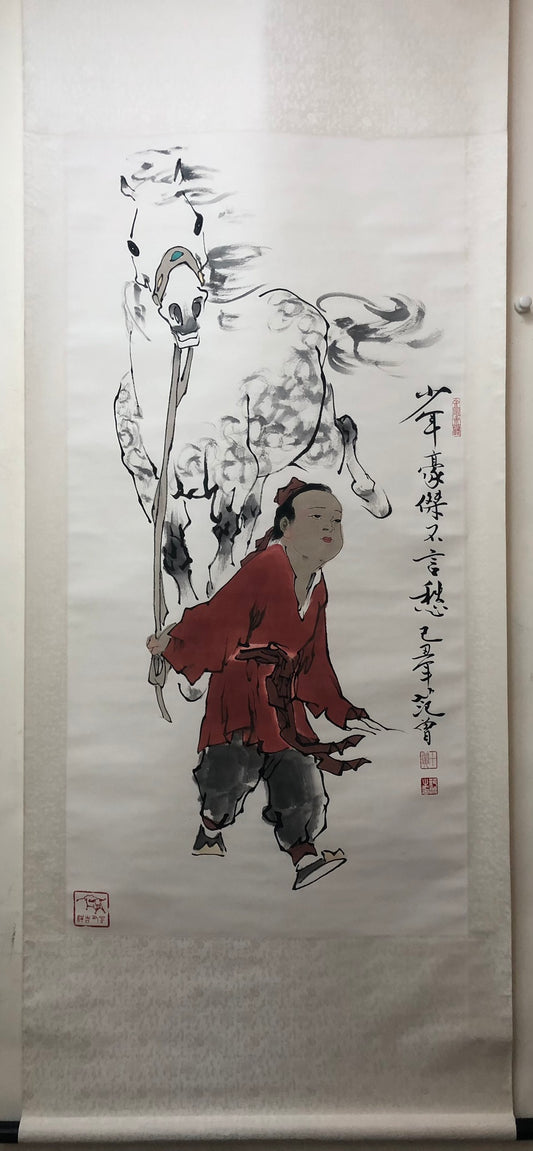 A Precious Chinese Ink Painting Hanging Scroll By Fan Zeng