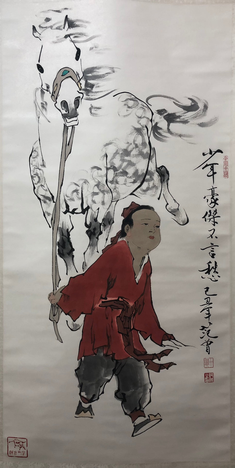 A Precious Chinese Ink Painting Hanging Scroll By Fan Zeng