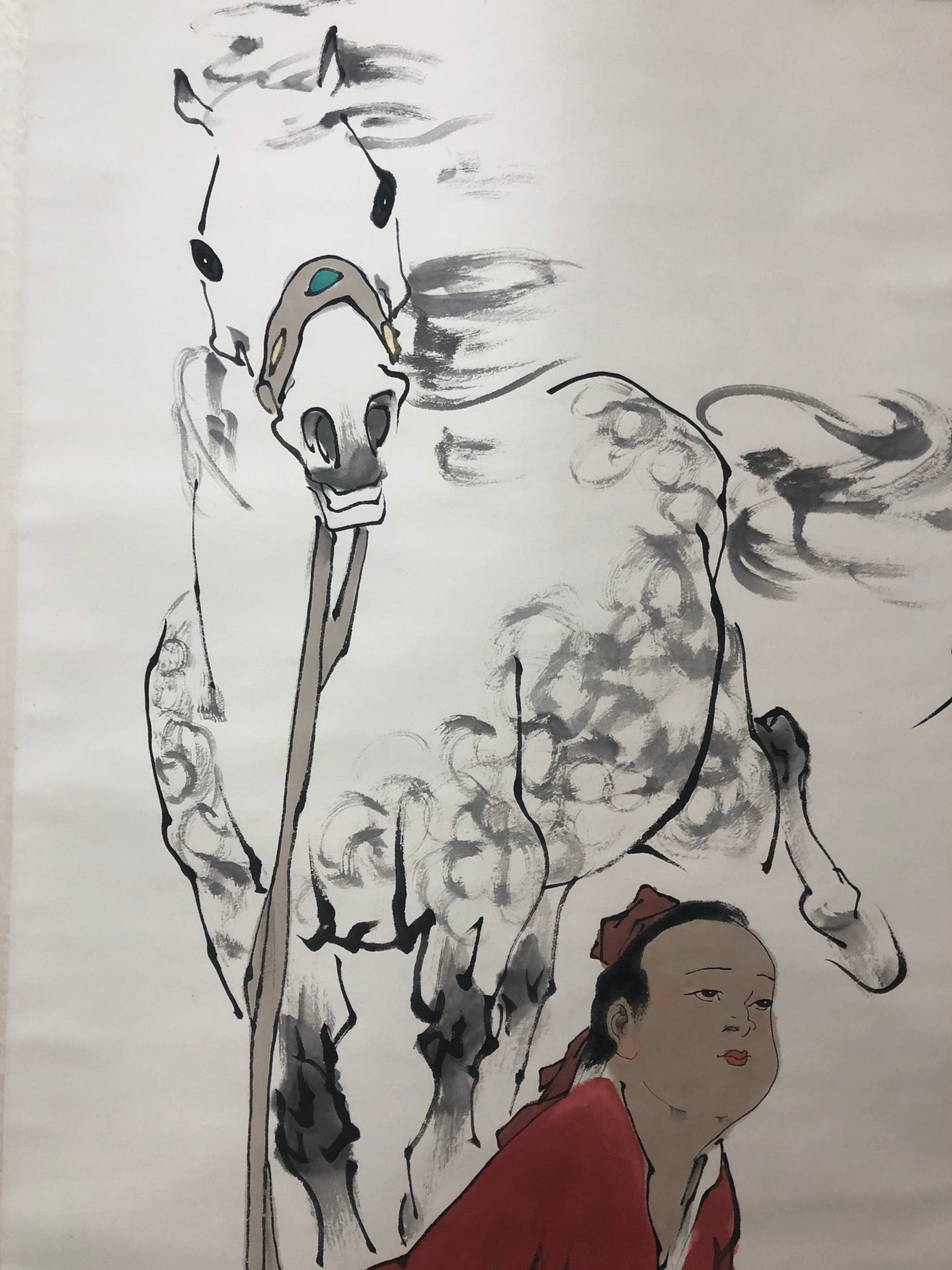 A Precious Chinese Ink Painting Hanging Scroll By Fan Zeng