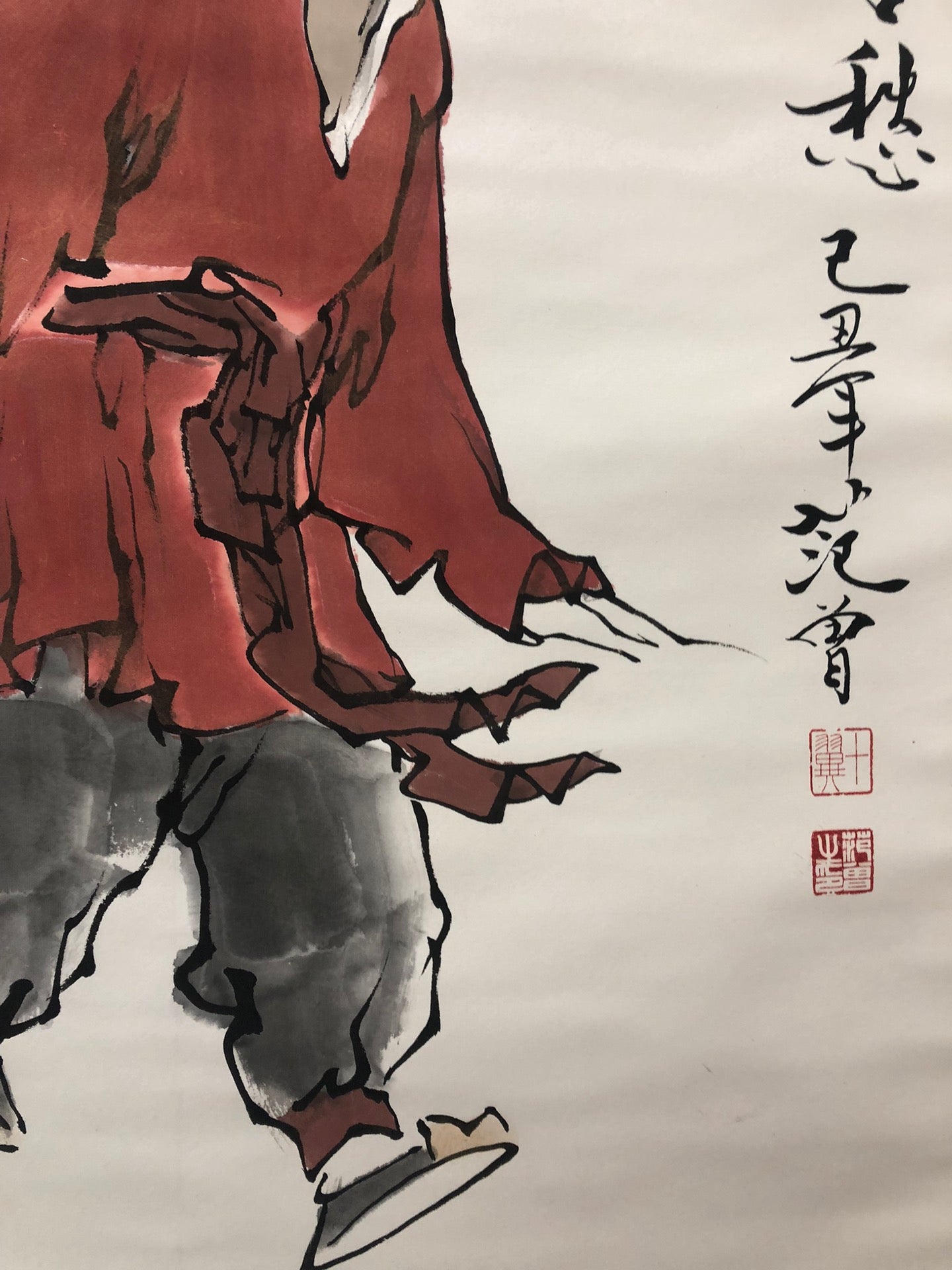 A Precious Chinese Ink Painting Hanging Scroll By Fan Zeng